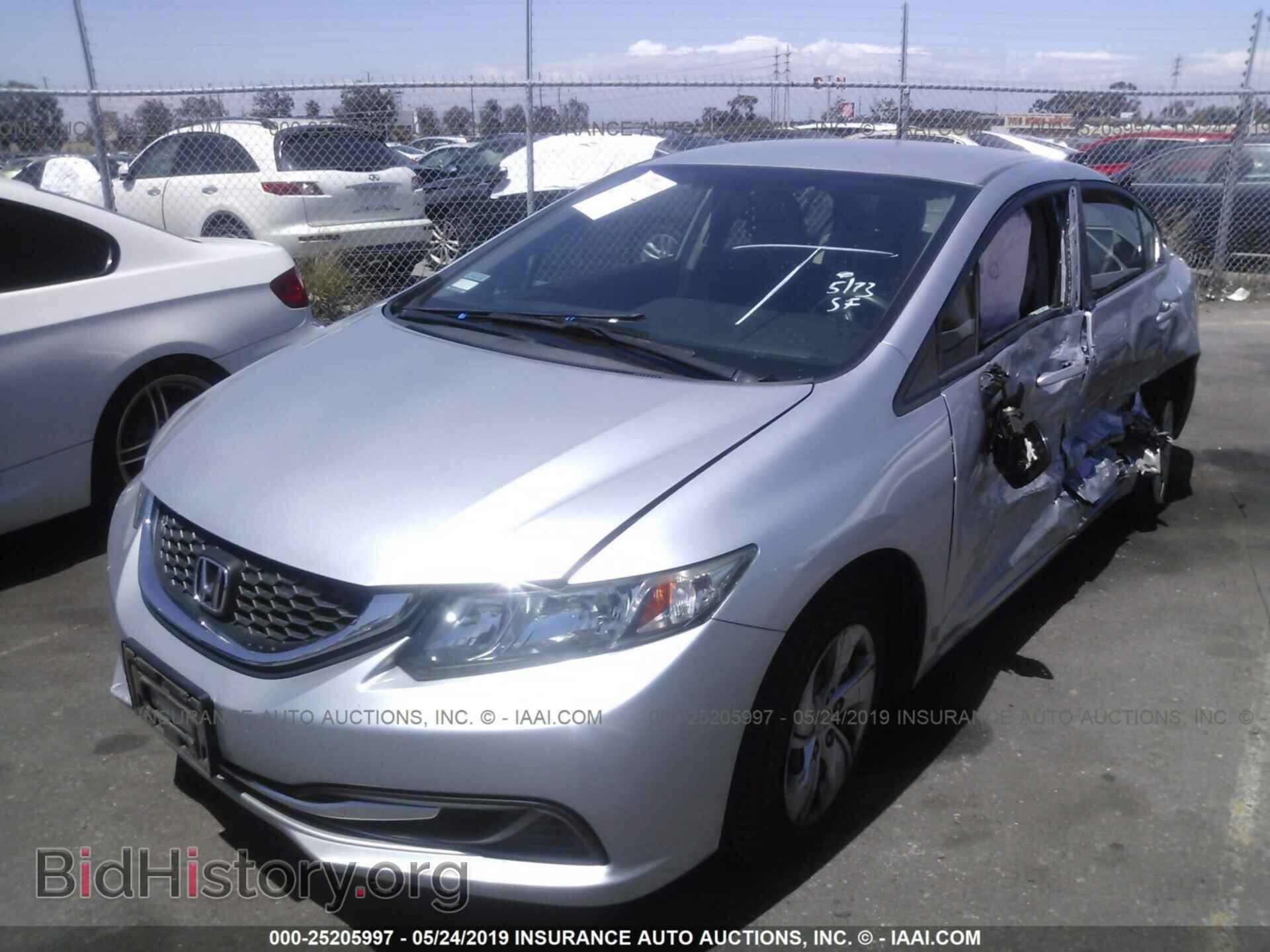 2013 HONDA CIVIC - VIN: 19XFB2F51DE277465 - Фото 2