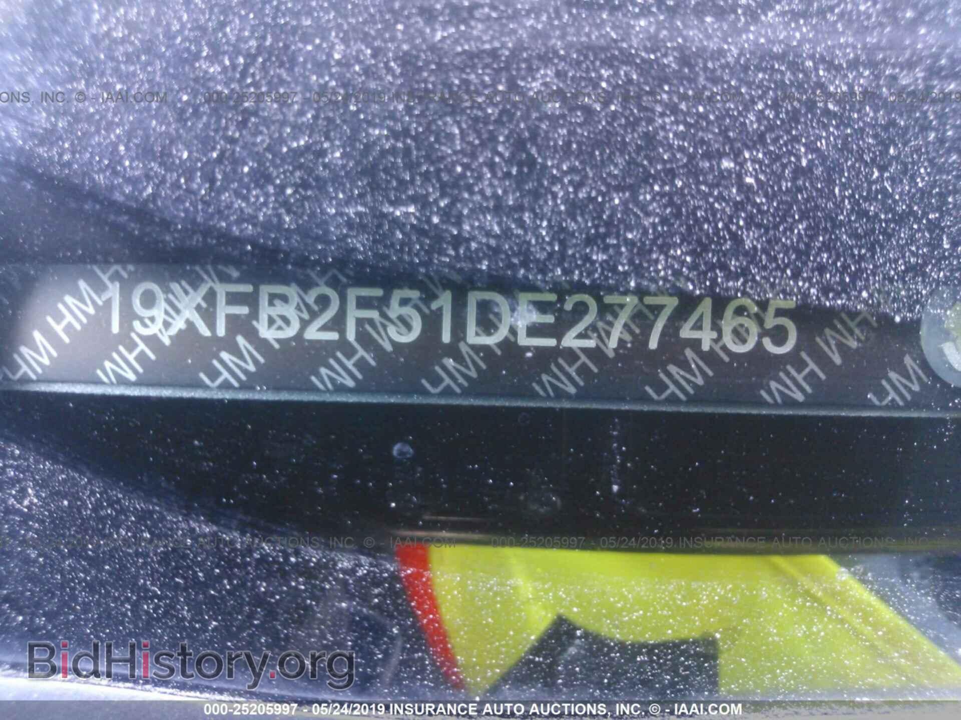 2013 HONDA CIVIC - VIN: 19XFB2F51DE277465 - Фото 9