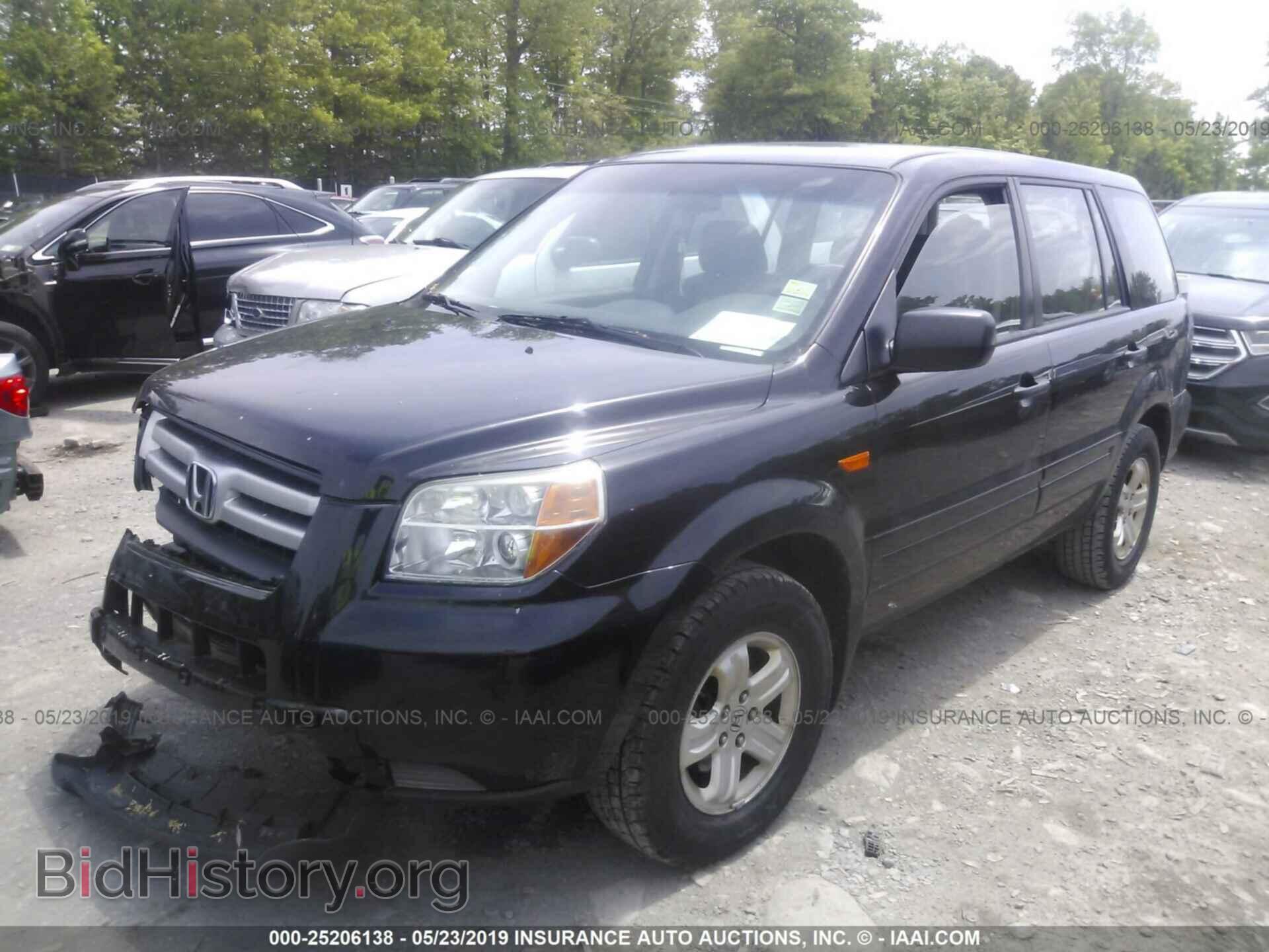 2007 HONDA PILOT - VIN: 2HKYF18117H512092 - Фото 2