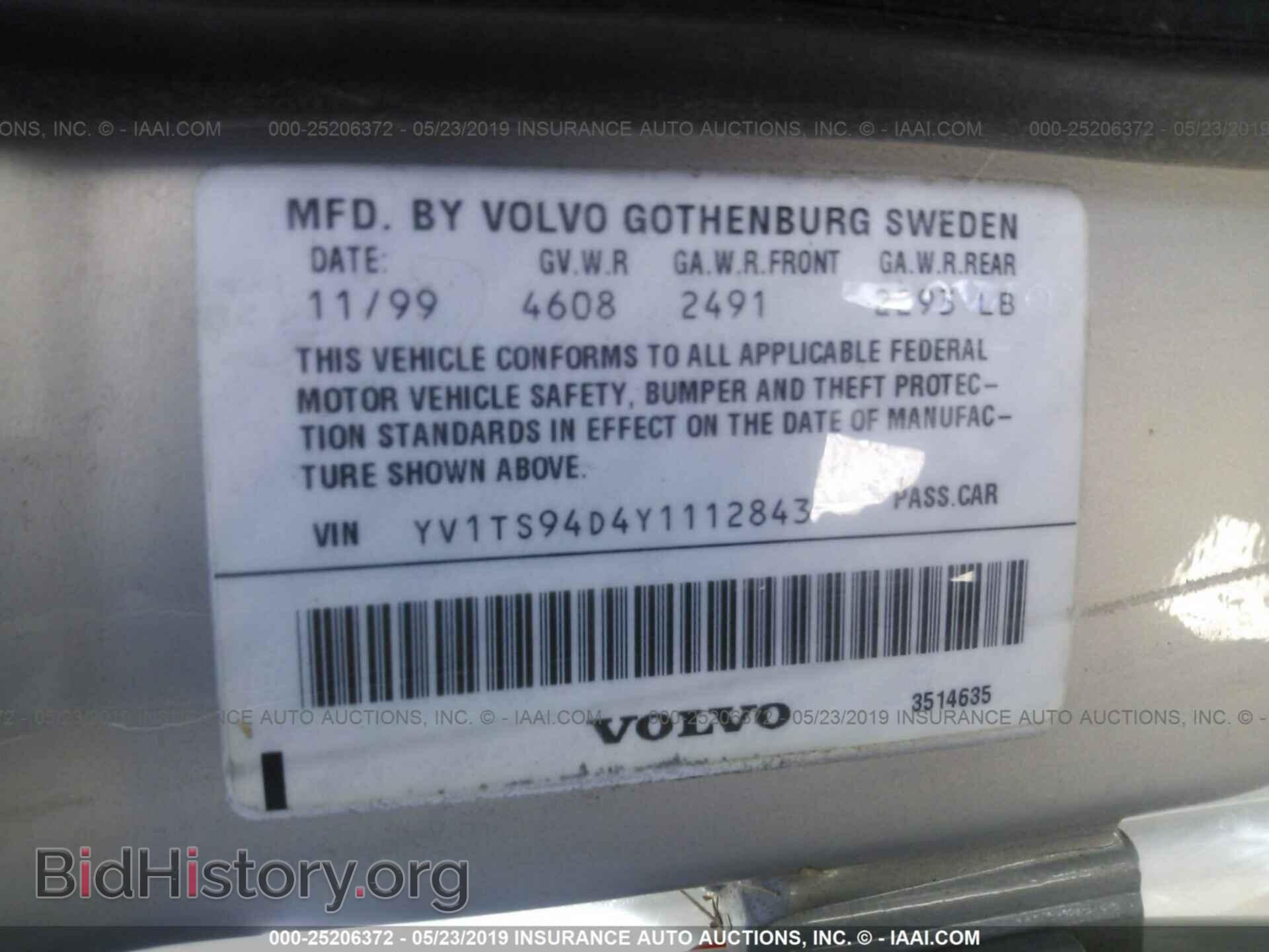 2000 VOLVO S80 - VIN: YV1TS94D4Y1112843 - Photo 9