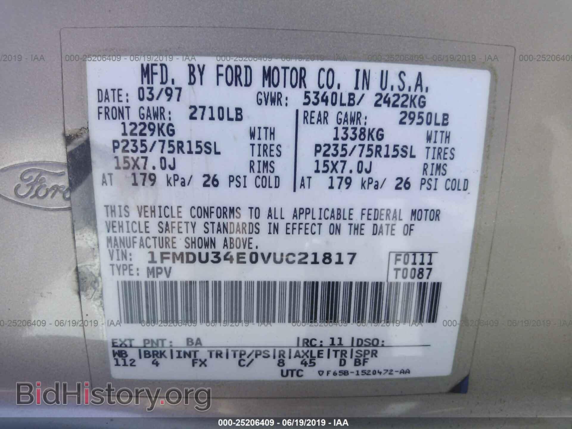 1997 FORD EXPLORER - VIN: 1FMDU34E0VUC21817 - Photo 9