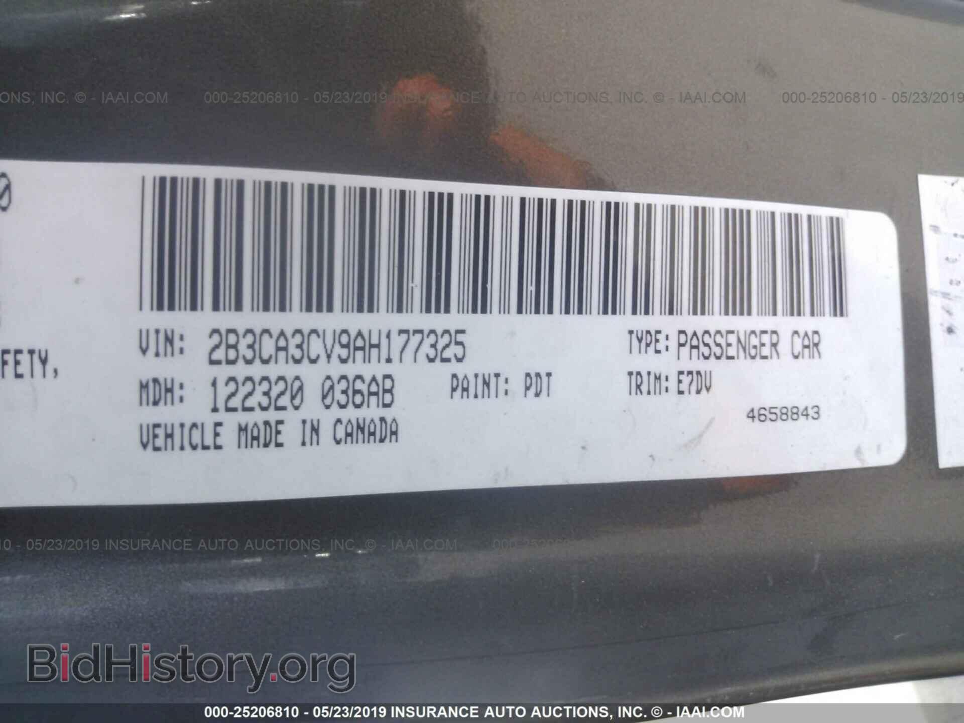 2010 DODGE CHARGER - VIN: 2B3CA3CV9AH177325 - Фото 9