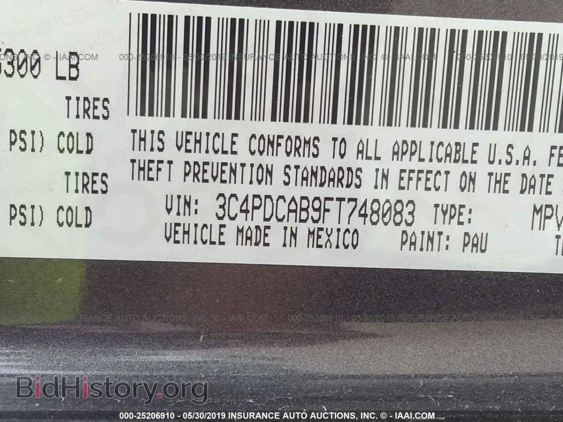 2015 DODGE JOURNEY - VIN: 3C4PDCAB9FT748083 - Photo 9