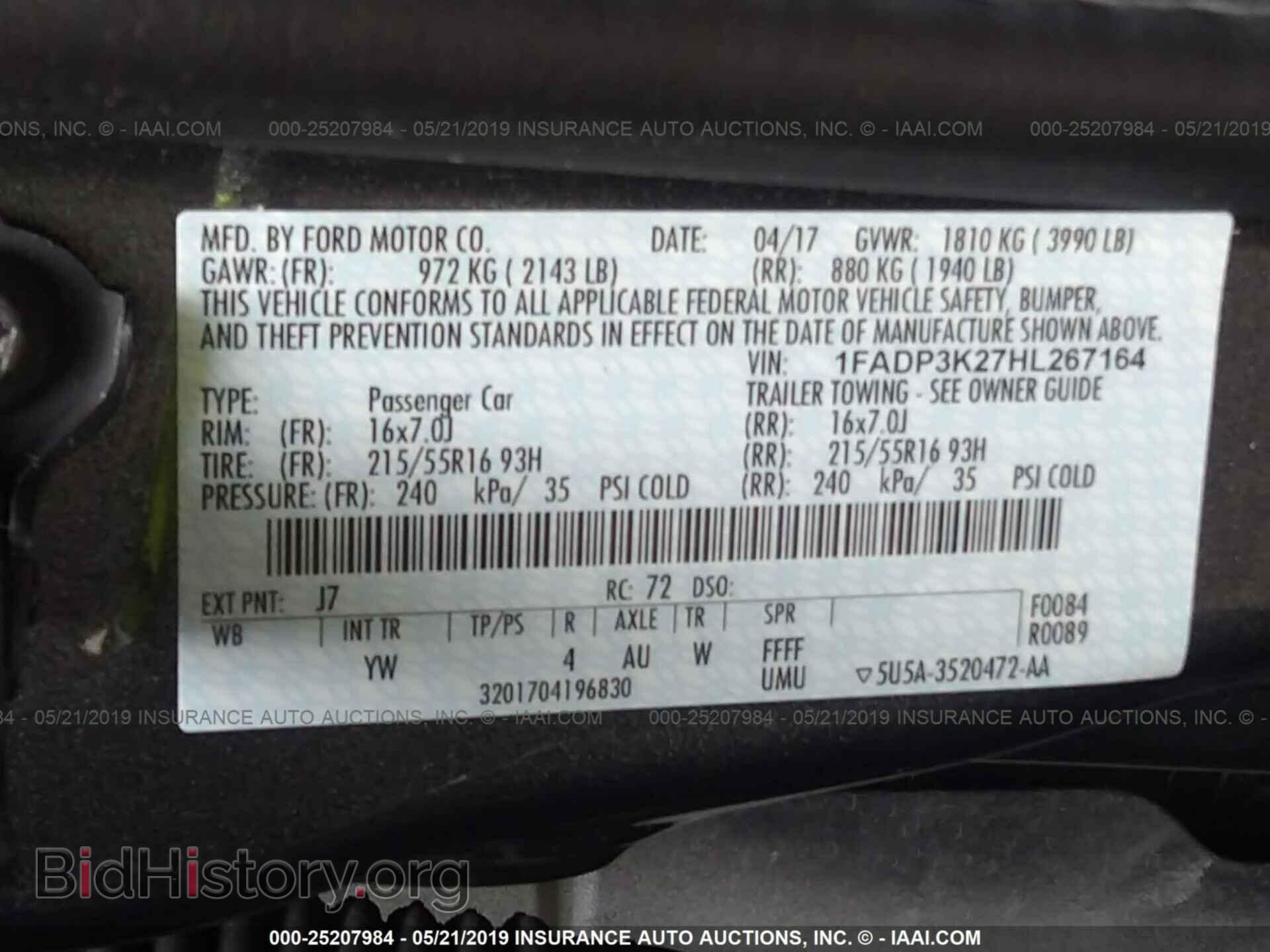 2017 FORD FOCUS - VIN: 1FADP3K27HL267164 - Photo 9