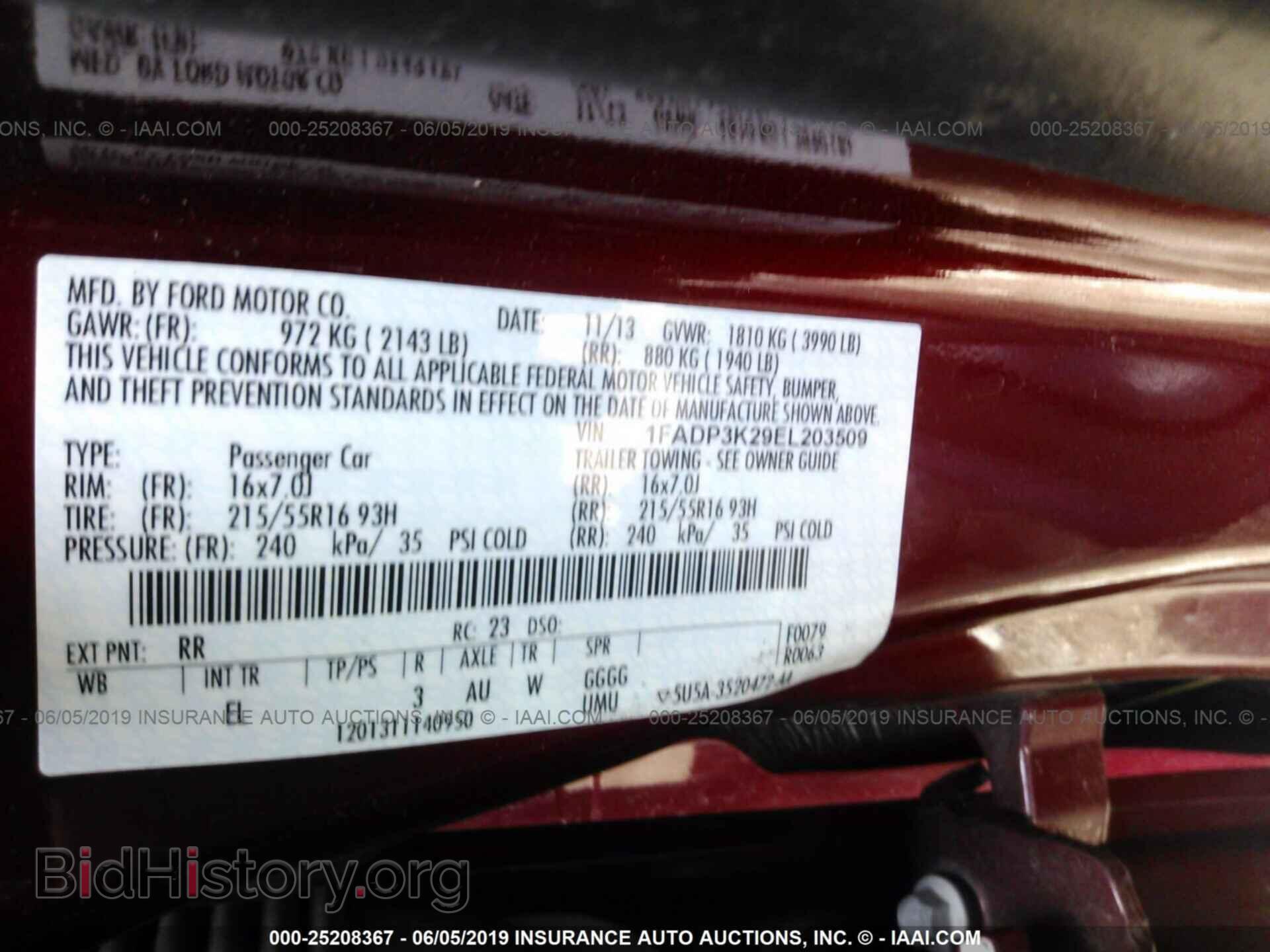 2014 FORD FOCUS - VIN: 1FADP3K29EL203509 - Photo 9