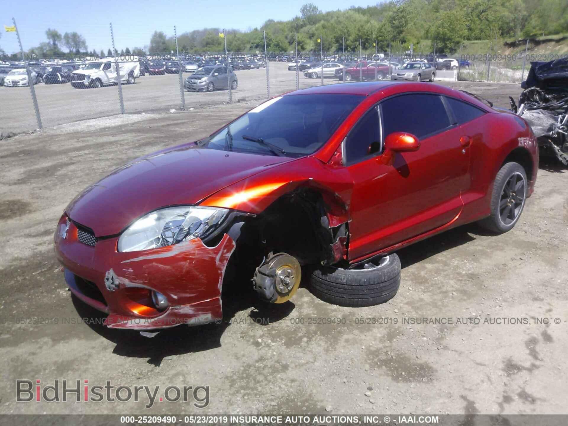2007 MITSUBISHI ECLIPSE - VIN: 4A3AK34T37E020435 - Фото 2
