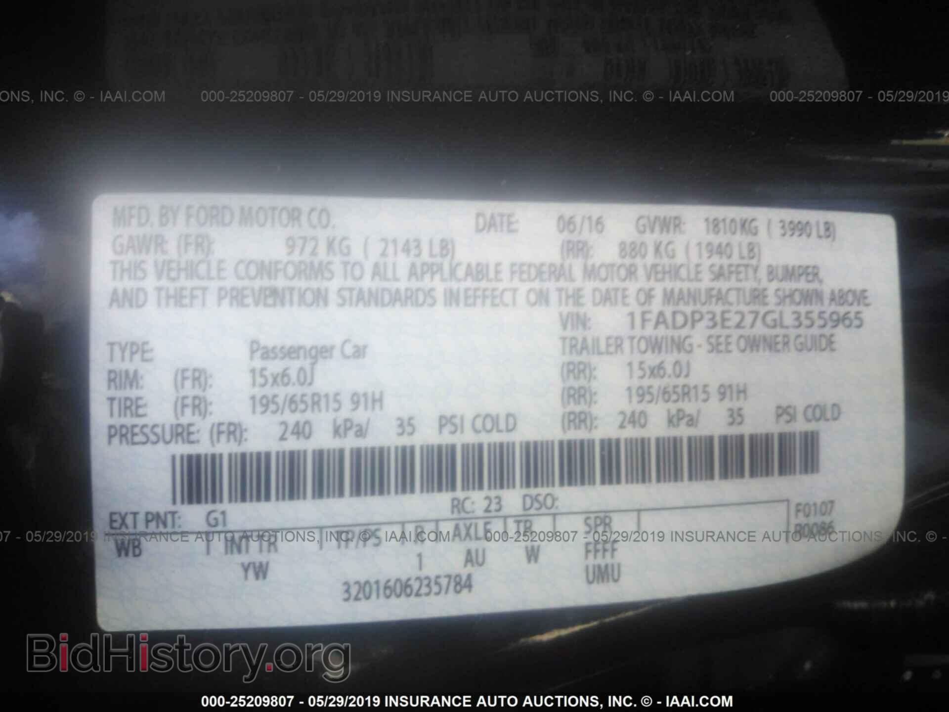 2016 FORD FOCUS - VIN: 1FADP3E27GL355965 - Photo 9