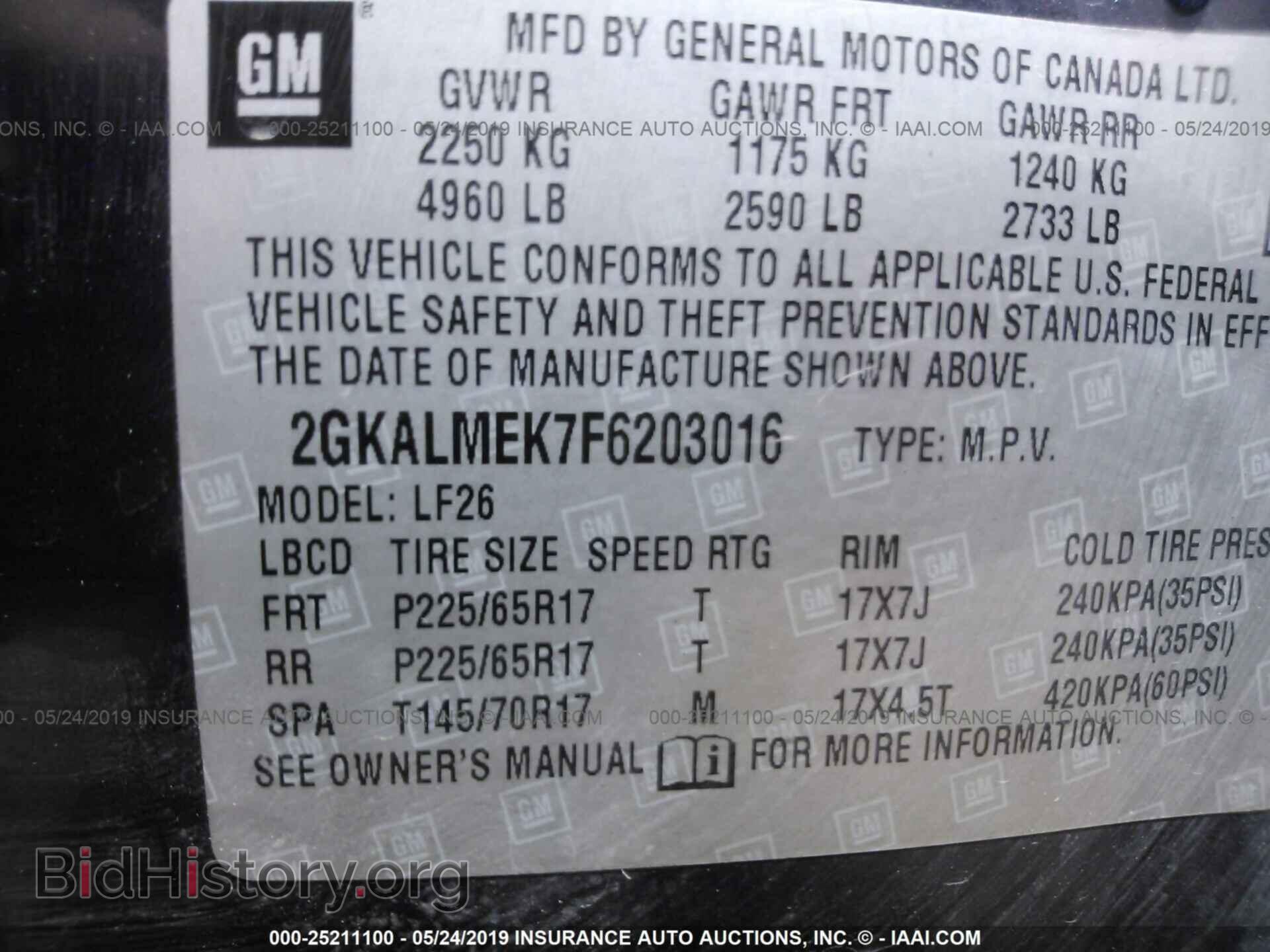 2015 GMC TERRAIN - VIN: 2GKALMEK7F6203016 - Photo 9