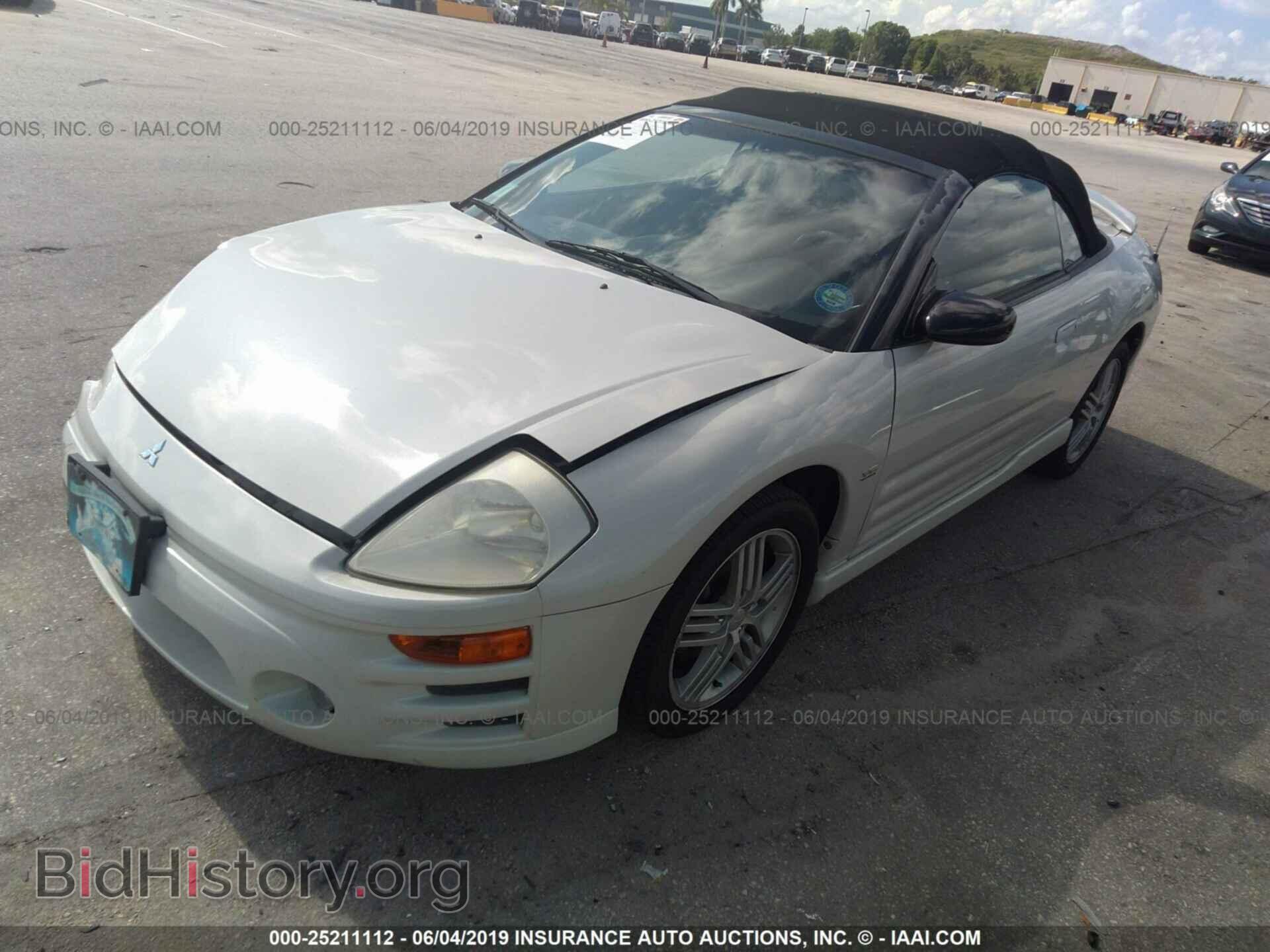 2003 MITSUBISHI ECLIPSE - VIN: 4A3AE55H73E110176 - Фото 2