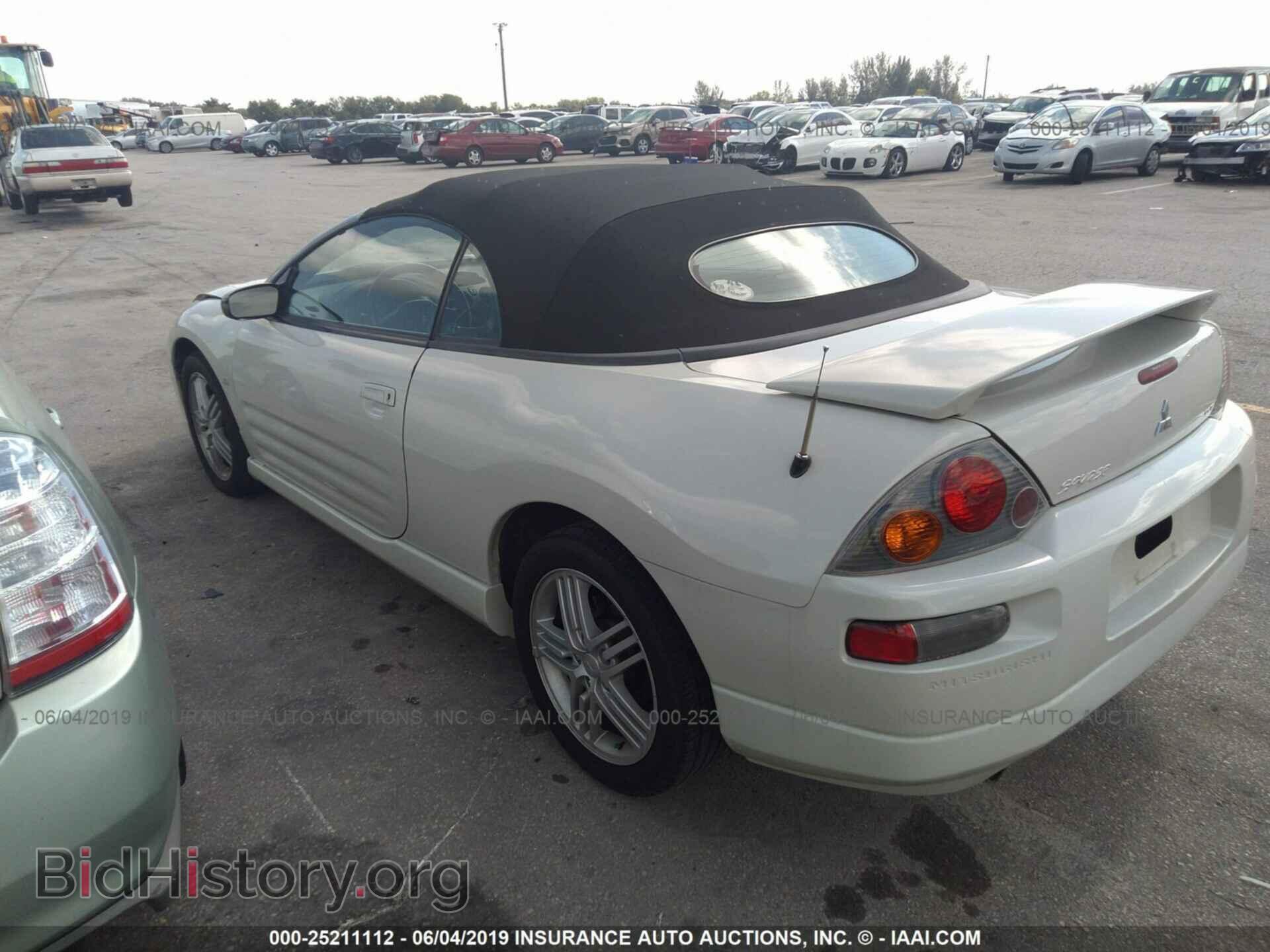 2003 MITSUBISHI ECLIPSE - VIN: 4A3AE55H73E110176 - Фото 3