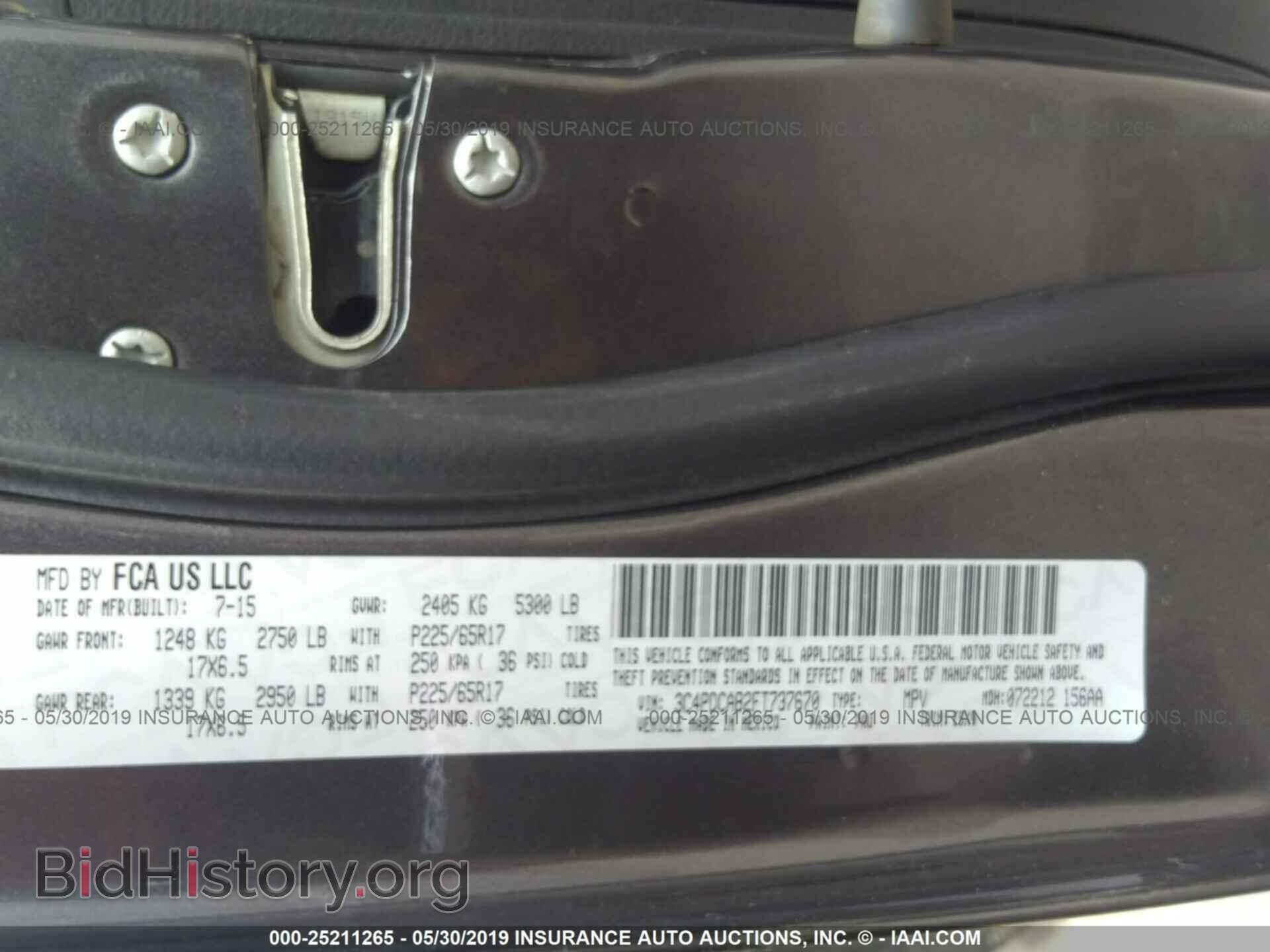 2015 DODGE JOURNEY - VIN: 3C4PDCAB2FT737670 - Photo 9