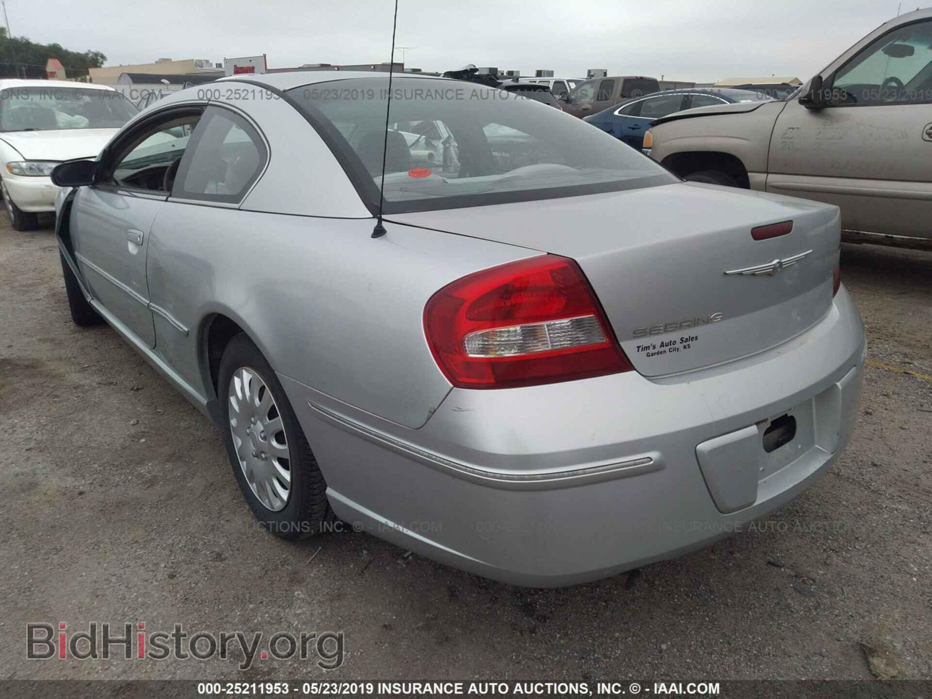 2003 CHRYSLER SEBRING - VIN: 4C3AG42GX3E136759 - Photo 3