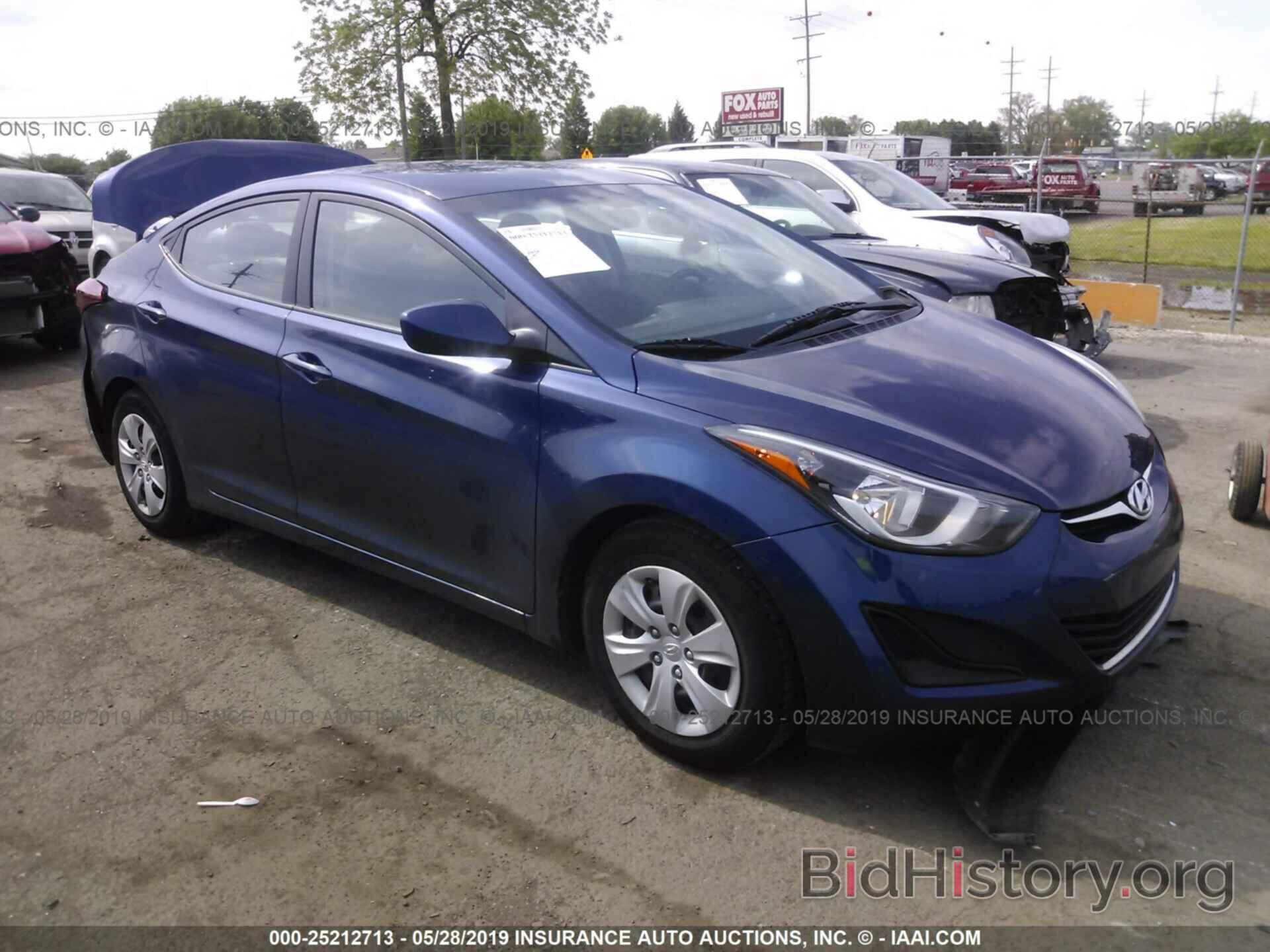 Фотография 5NPDH4AE2GH679102 - HYUNDAI ELANTRA 2016