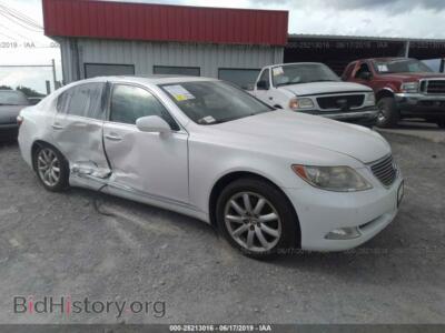 2007 Lexus LS 460, белый — VIN JTHBL46F375039079, IAAI