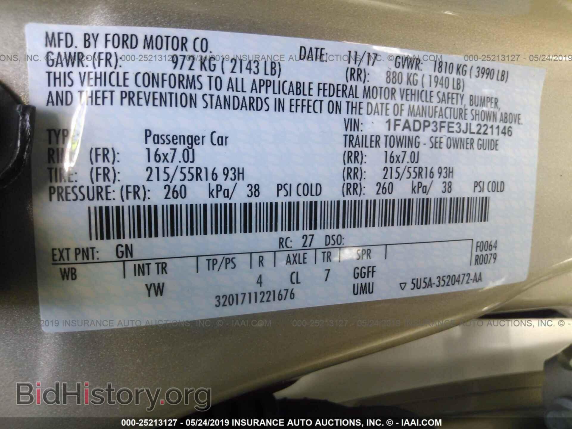 2018 FORD FOCUS - VIN: 1FADP3FE3JL221146 - Фото 9