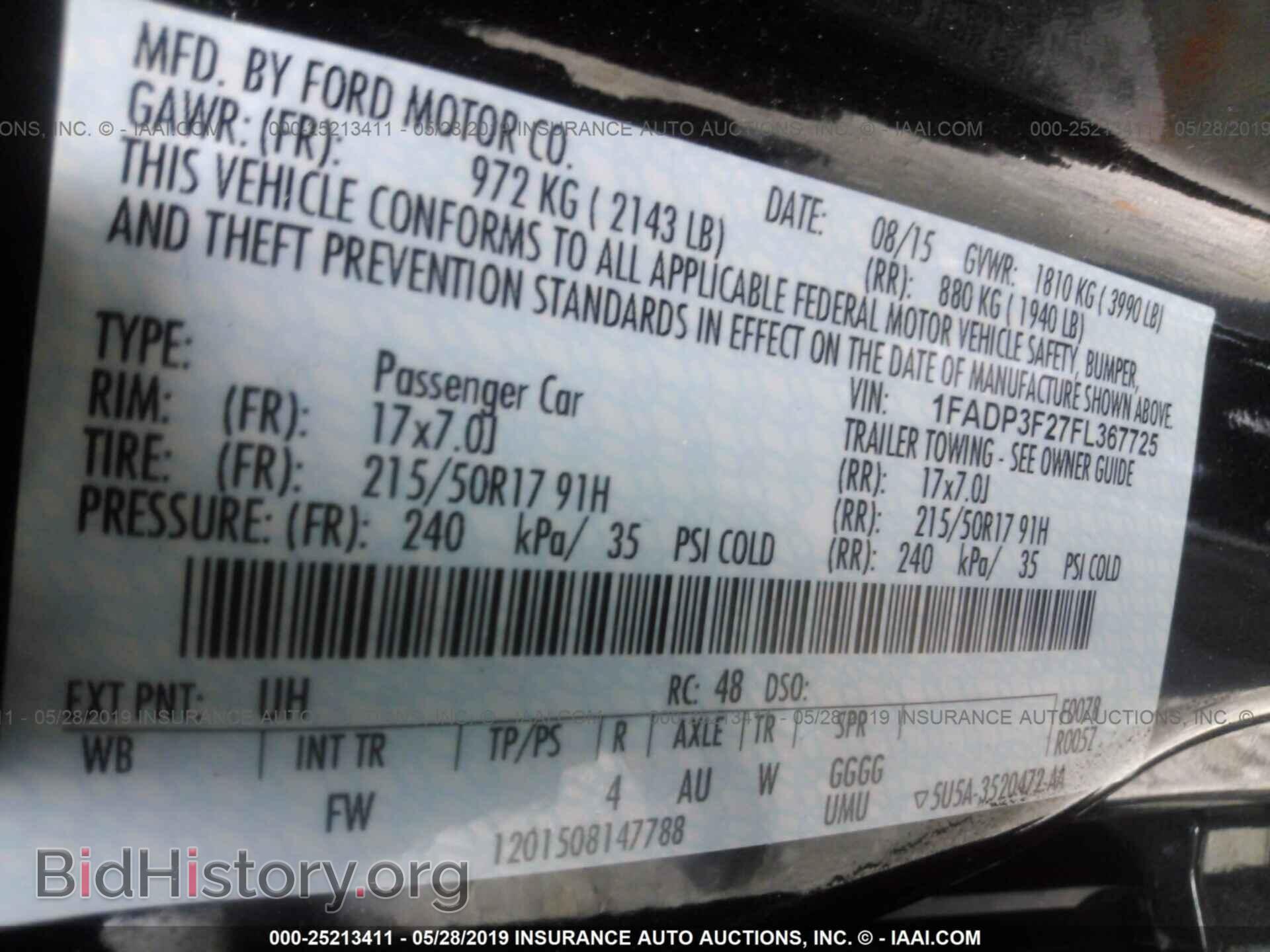2015 FORD FOCUS - VIN: 1FADP3F27FL367725 - Photo 9