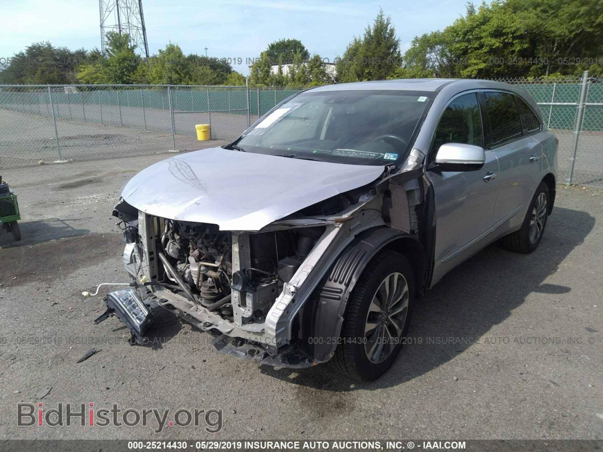2014 ACURA MDX - VIN: 5FRYD4H44EB018823 - Фото 2