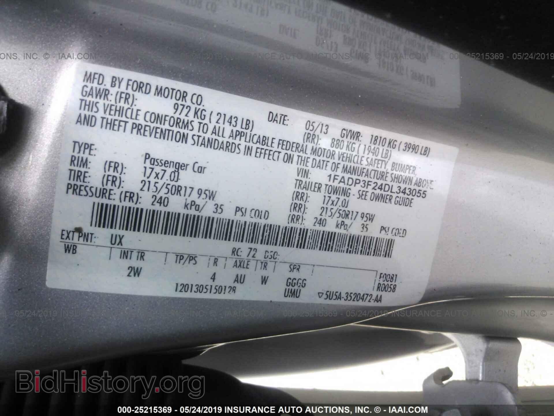 2013 FORD FOCUS - VIN: 1FADP3F24DL343055 - Photo 9