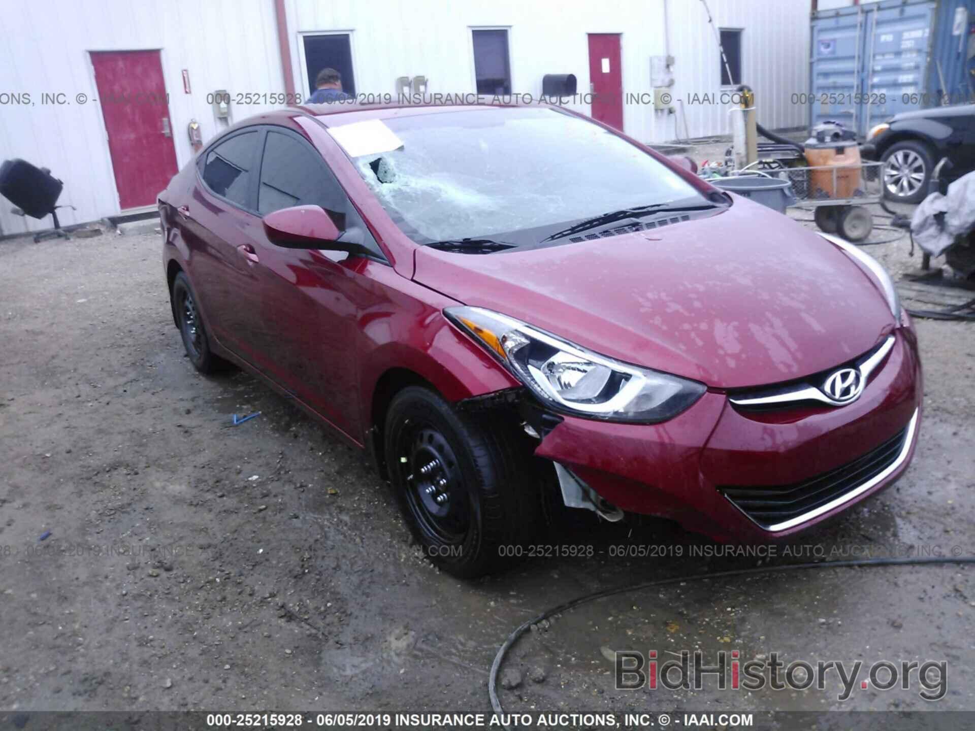 Photo 5NPDH4AE1GH769373 - HYUNDAI ELANTRA 2016