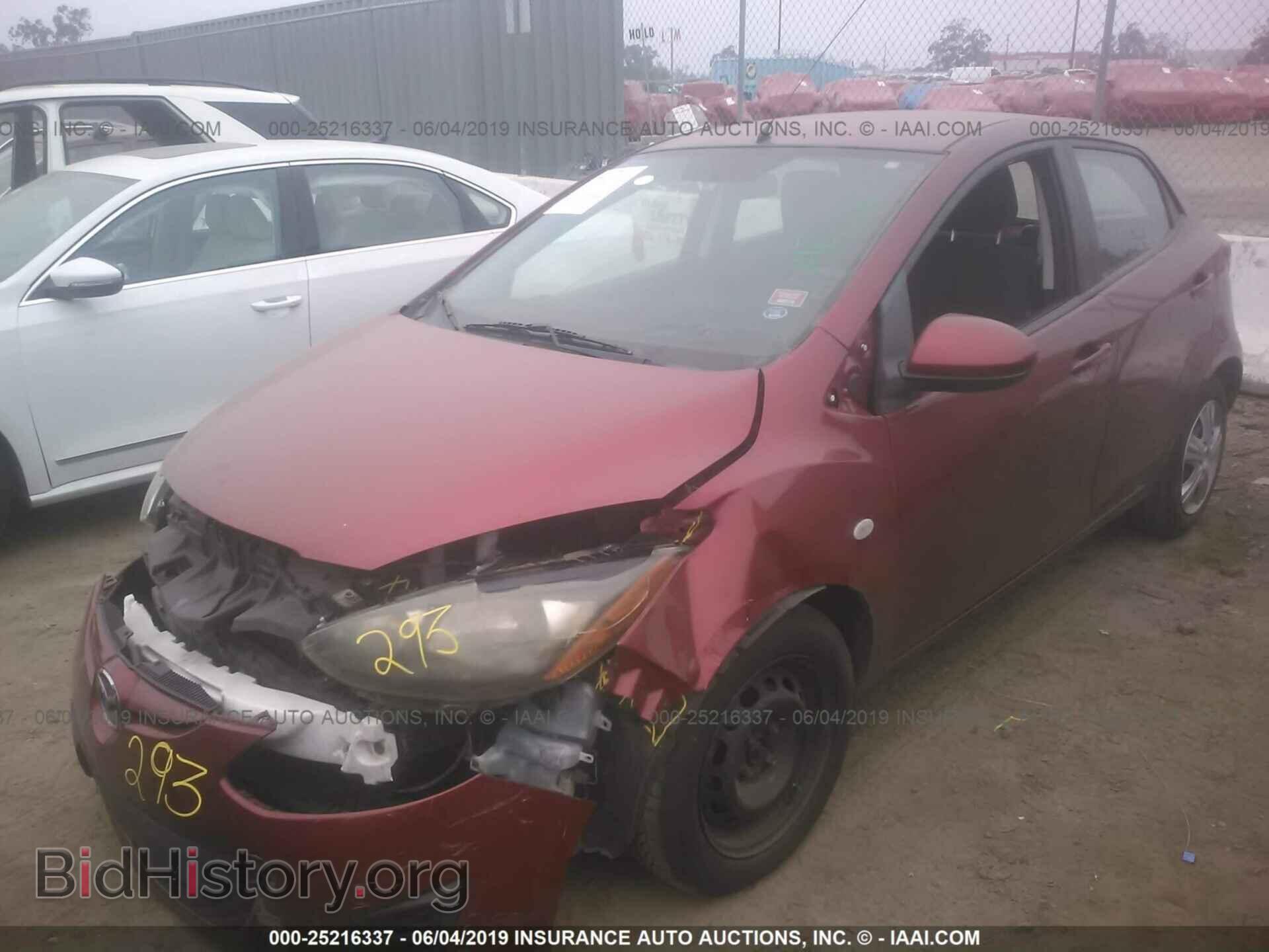 2014 MAZDA MAZDA2 - VIN: JM1DE1KZ9E0186830 - Фото 2