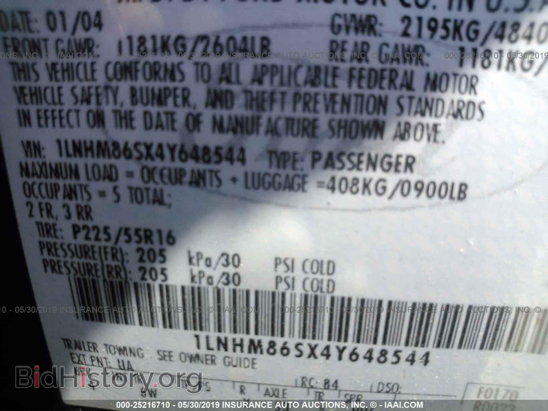 2004 LINCOLN LS - VIN: 1LNHM86SX4Y648544 - Photo 9