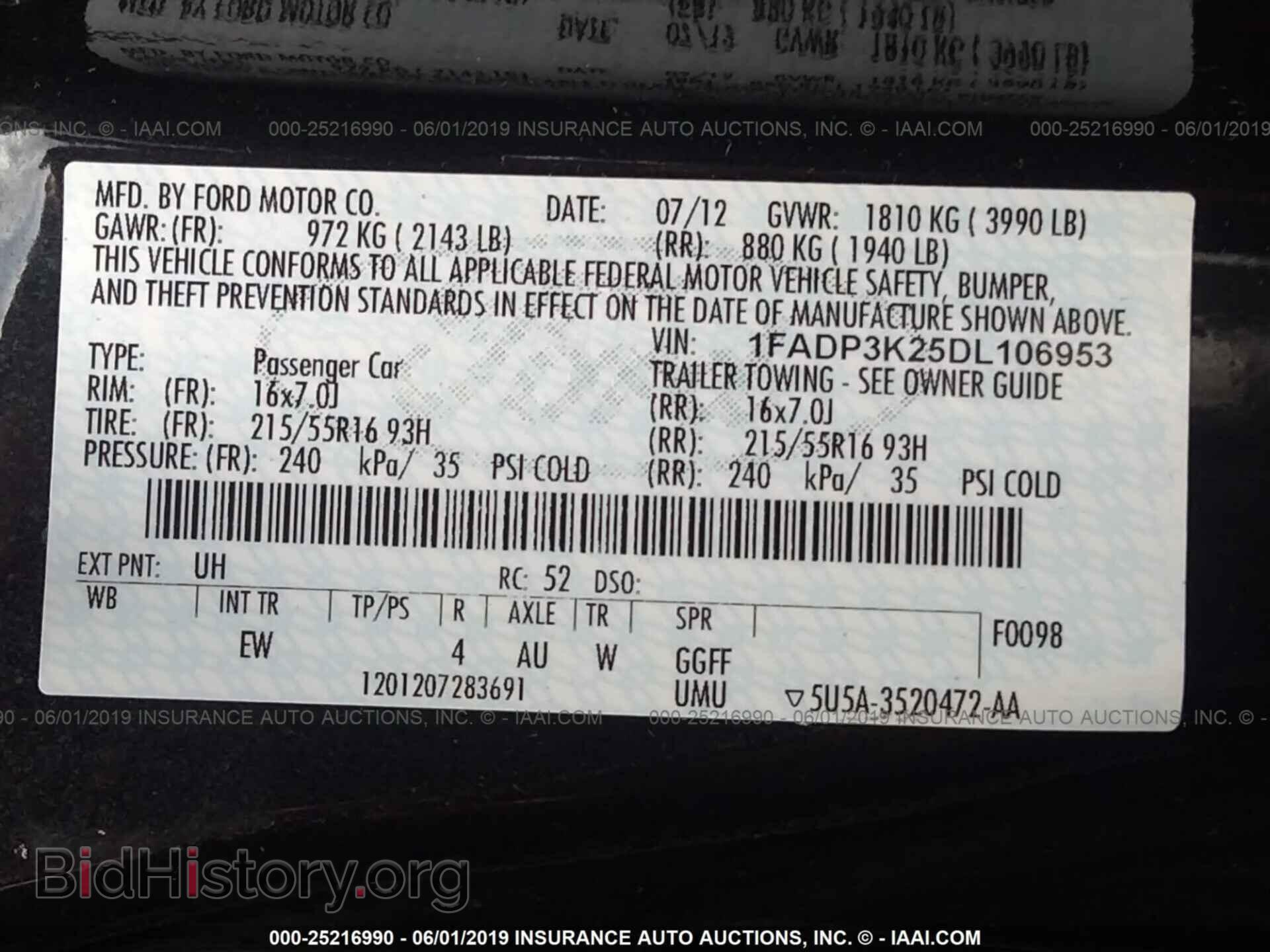 2013 FORD FOCUS - VIN: 1FADP3K25DL106953 - Photo 9
