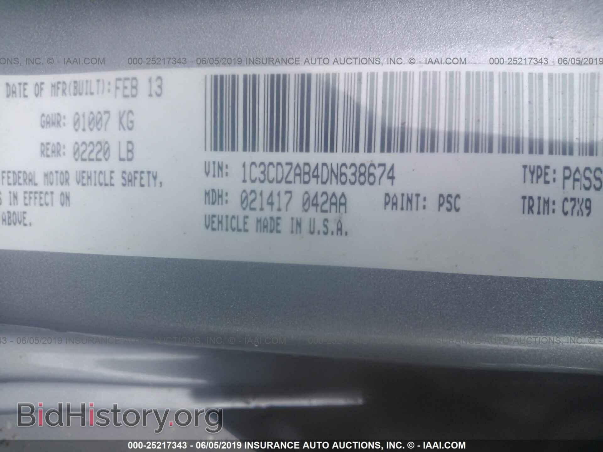 2013 DODGE AVENGER - VIN: 1C3CDZAB4DN638674 - Photo 9