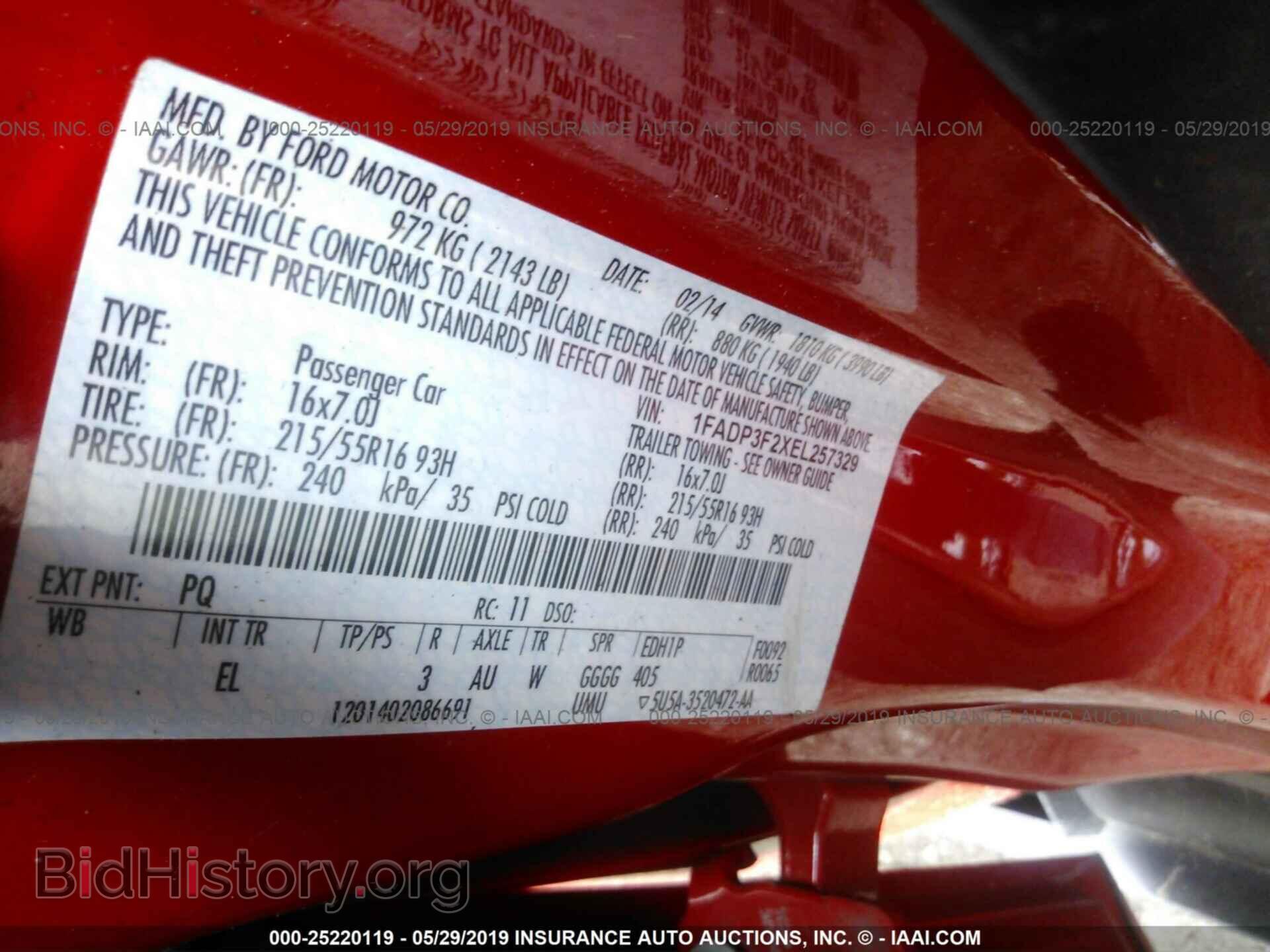 2014 FORD FOCUS - VIN: 1FADP3F2XEL257329 - Photo 9