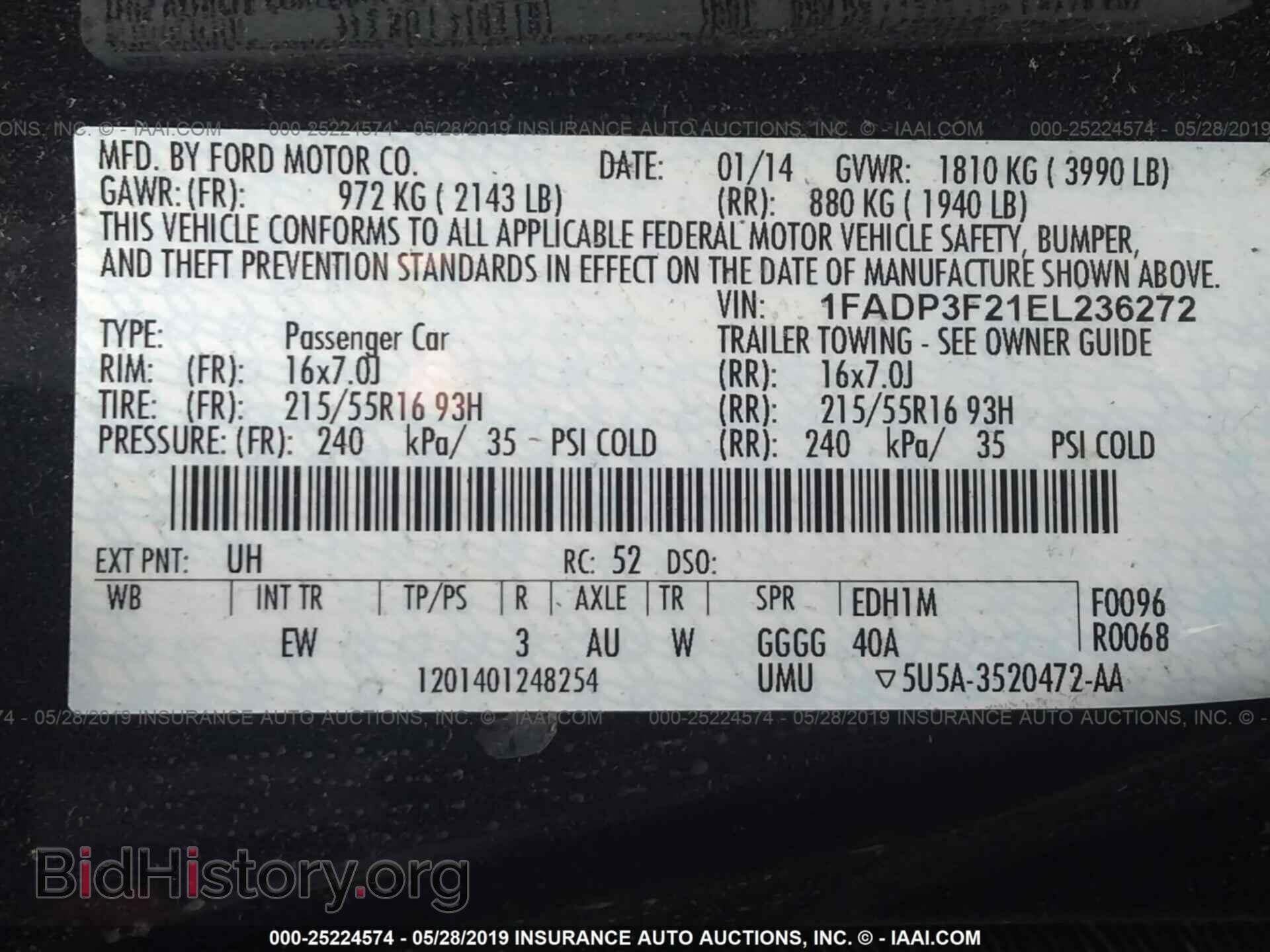 2014 FORD FOCUS - VIN: 1FADP3F21EL236272 - Photo 9
