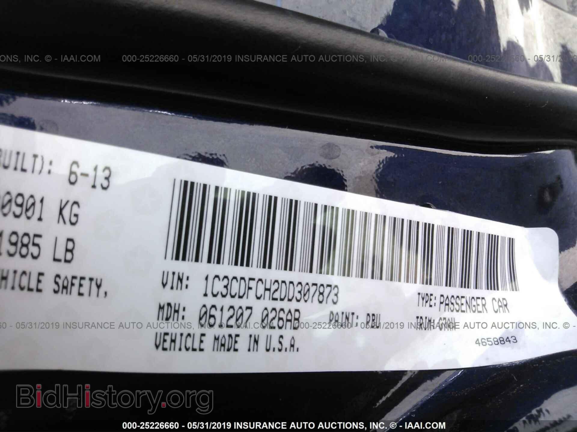 2013 DODGE DART - VIN: 1C3CDFCH2DD307873 - Photo 9