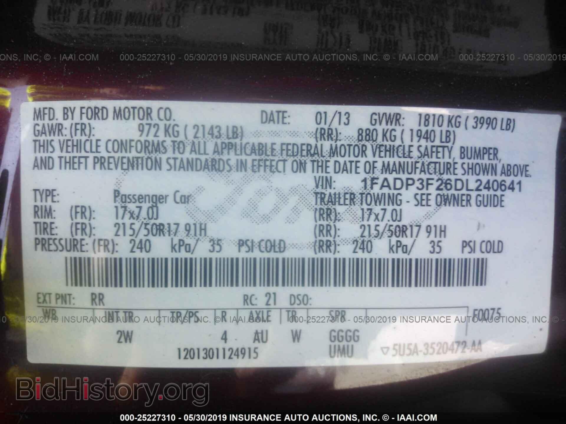 2013 FORD FOCUS - VIN: 1FADP3F26DL240641 - Photo 9