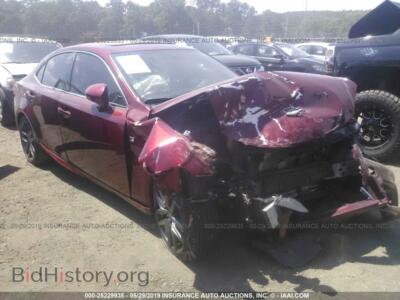2014 Lexus IS 250, красный — VIN JTHBF1D28E5034737, IAAI