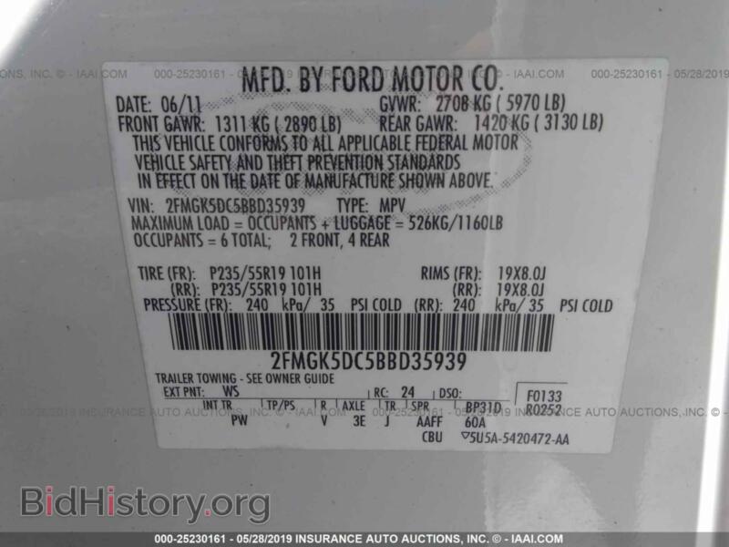 2011 Ford FLEX (VIN 2FMGK5DC5BBD35939) — photo 9 of 10