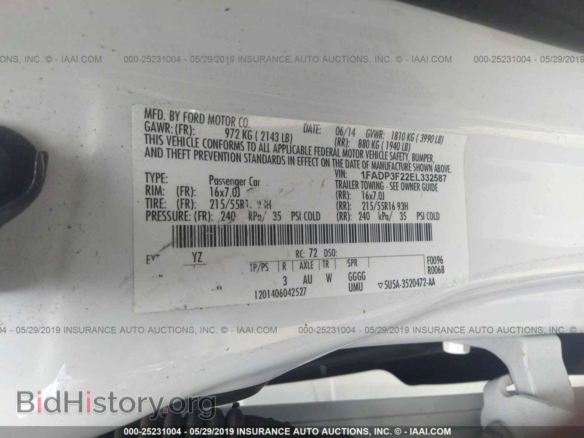 2014 FORD FOCUS - VIN: 1FADP3F22EL332587 - Photo 9