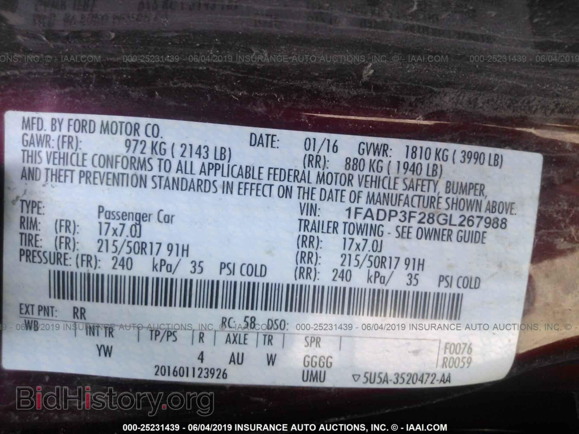 2016 FORD FOCUS - VIN: 1FADP3F28GL267988 - Photo 9