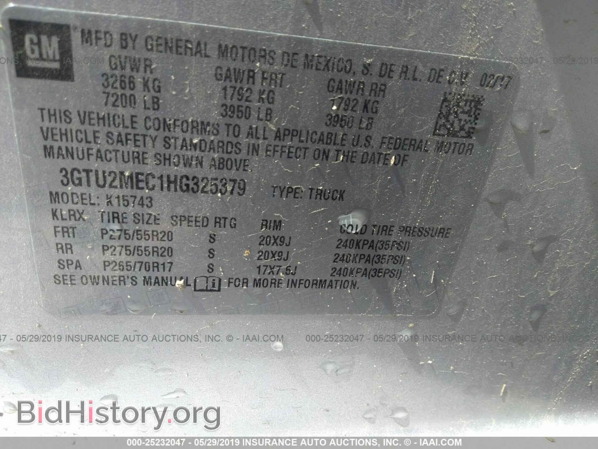 2017 GMC SIERRA - VIN: 3GTU2MEC1HG325379 - Фото 9