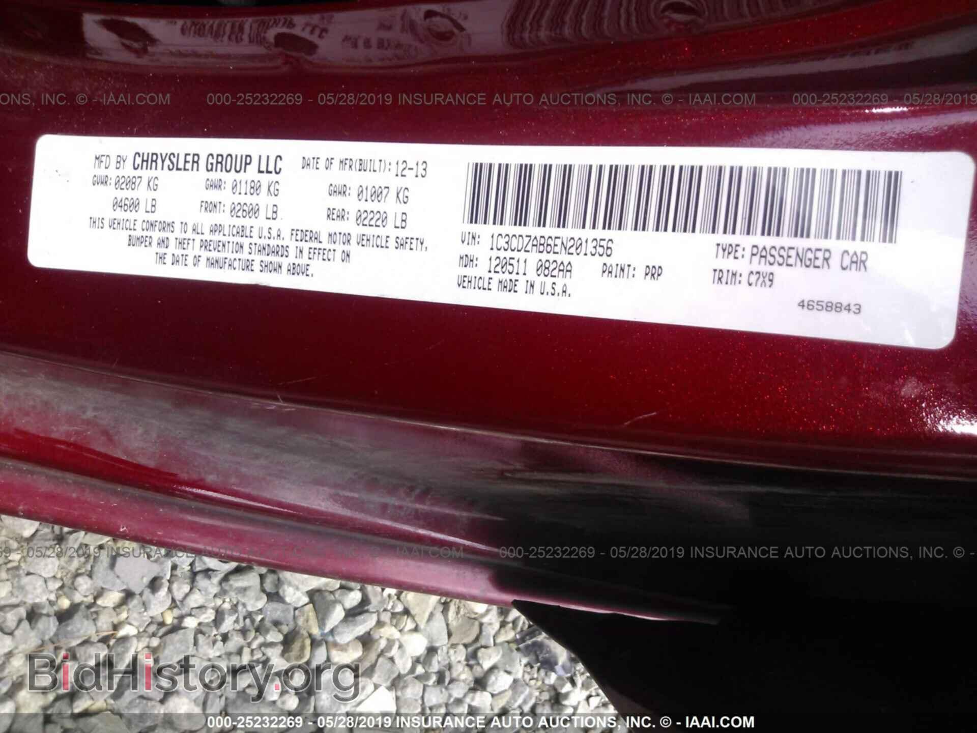 2014 DODGE AVENGER - VIN: 1C3CDZAB6EN201356 - Фото 9