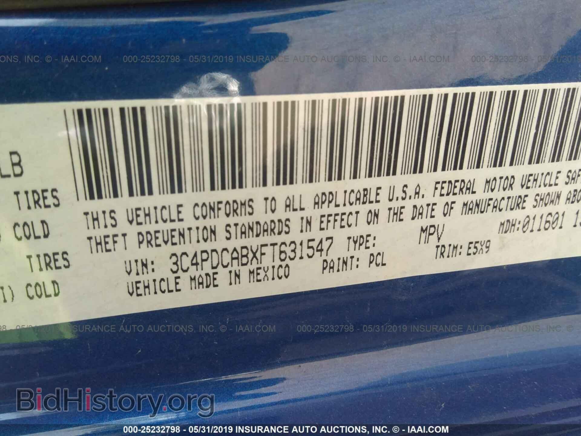 2015 DODGE JOURNEY - VIN: 3C4PDCABXFT631547 - Photo 9