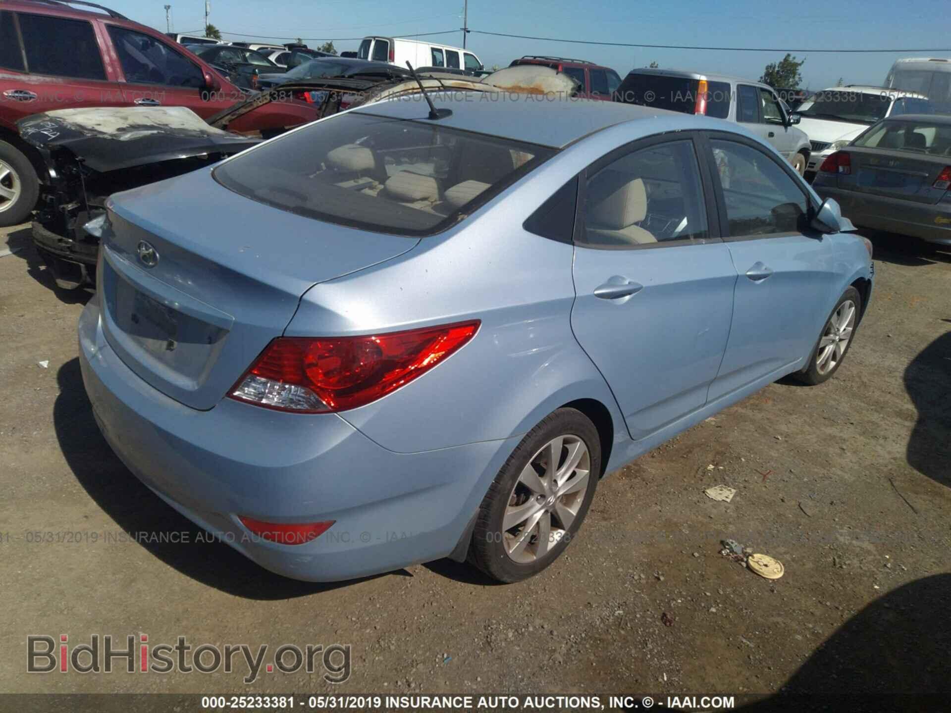 2012 HYUNDAI ACCENT - VIN: KMHCU4AE0CU122305 - Фото 4