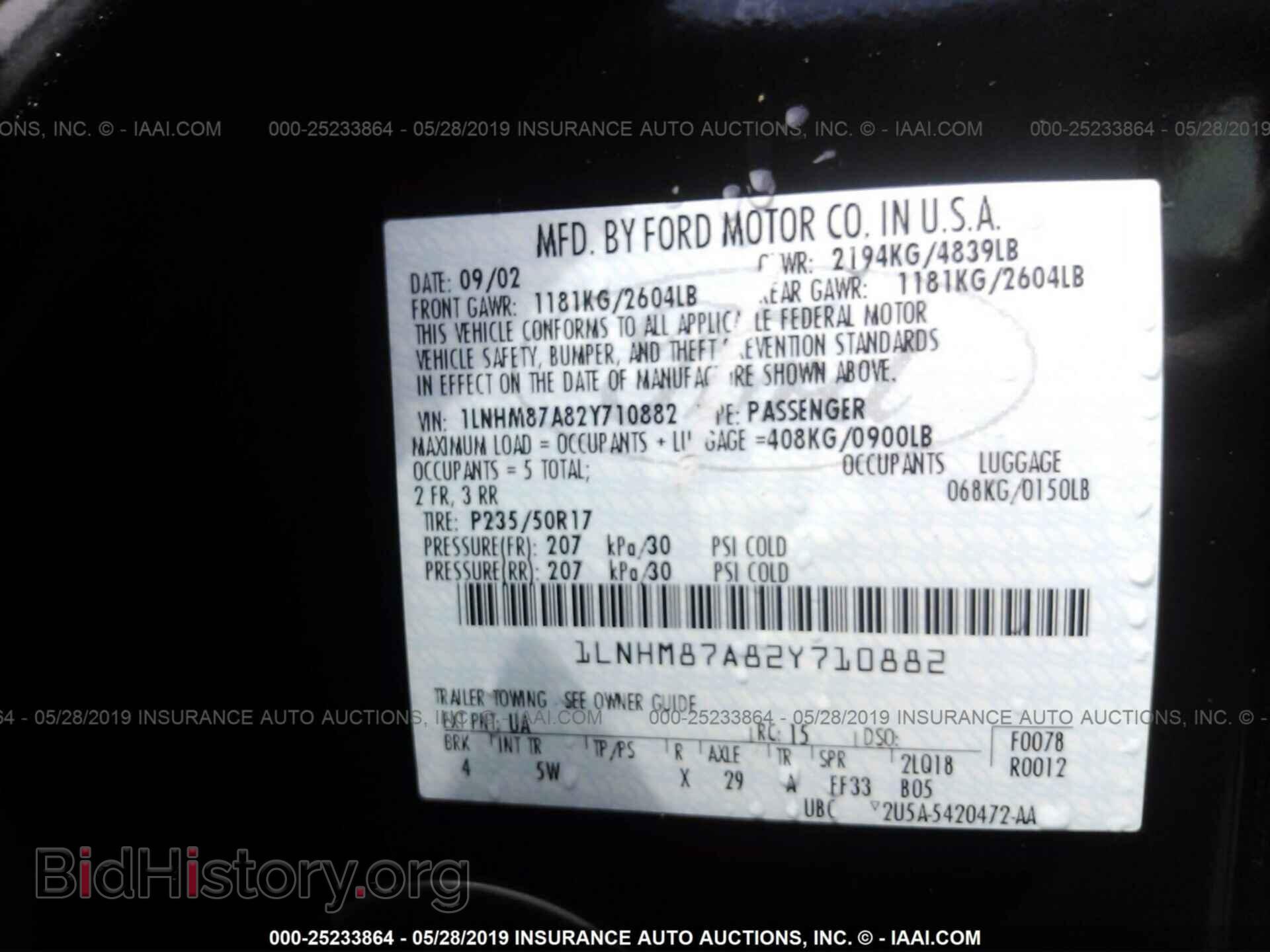 2002 LINCOLN LS - VIN: 1LNHM87A82Y710882 - Photo 9
