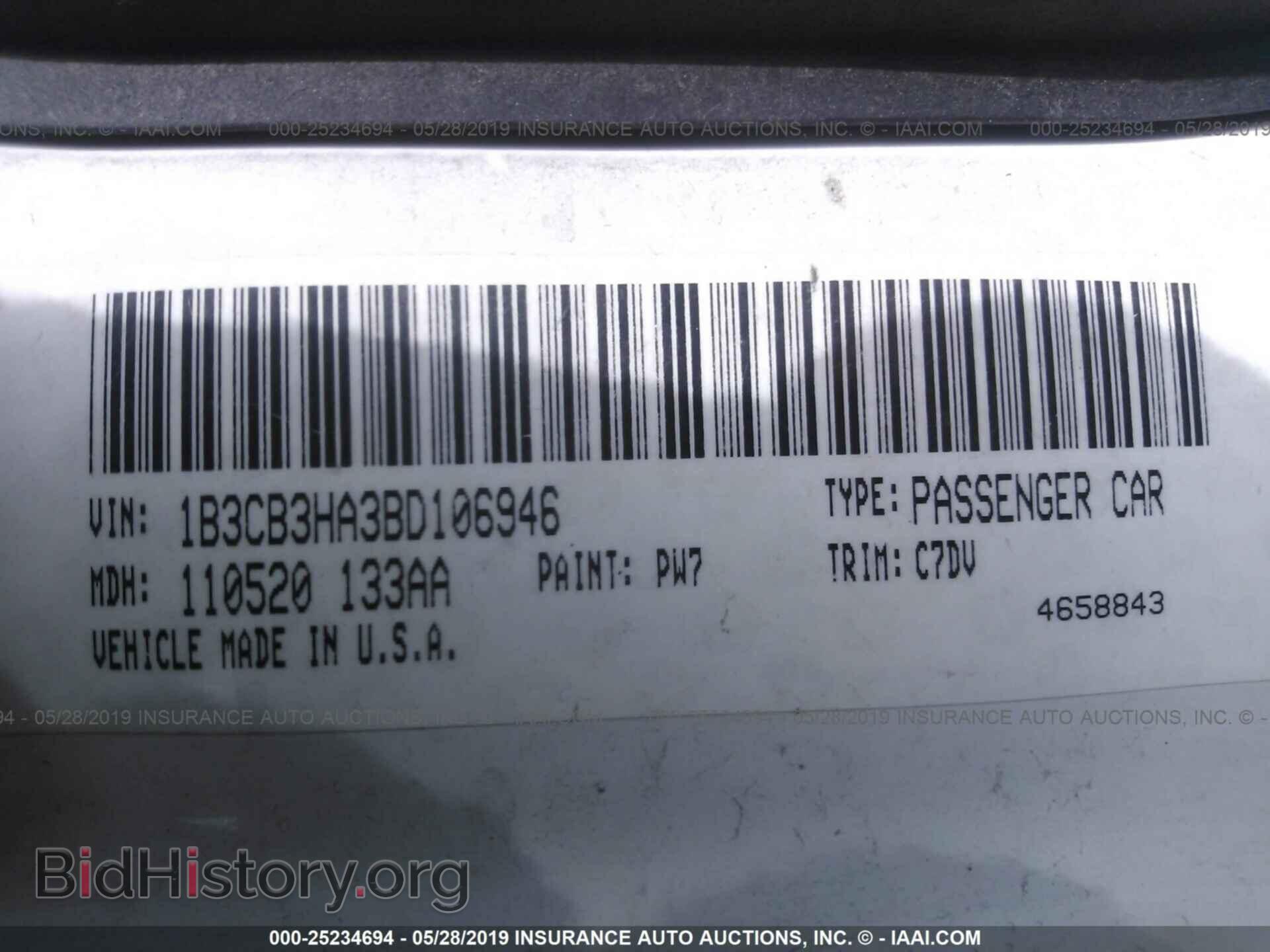 2011 DODGE CALIBER - VIN: 1B3CB3HA3BD106946 - Photo 9