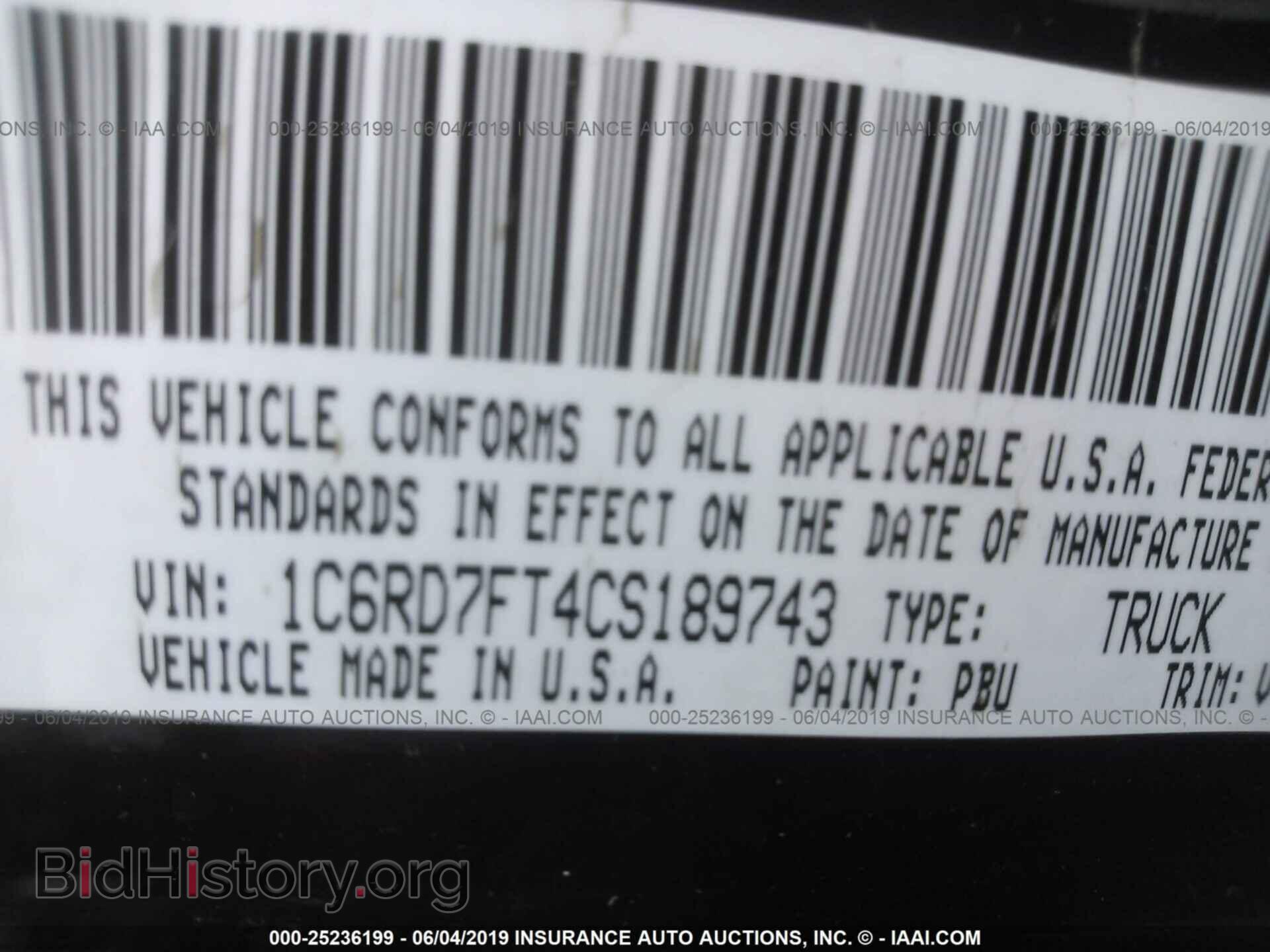 2012 DODGE RAM 1500 - VIN: 1C6RD7FT4CS189743 - Photo 9