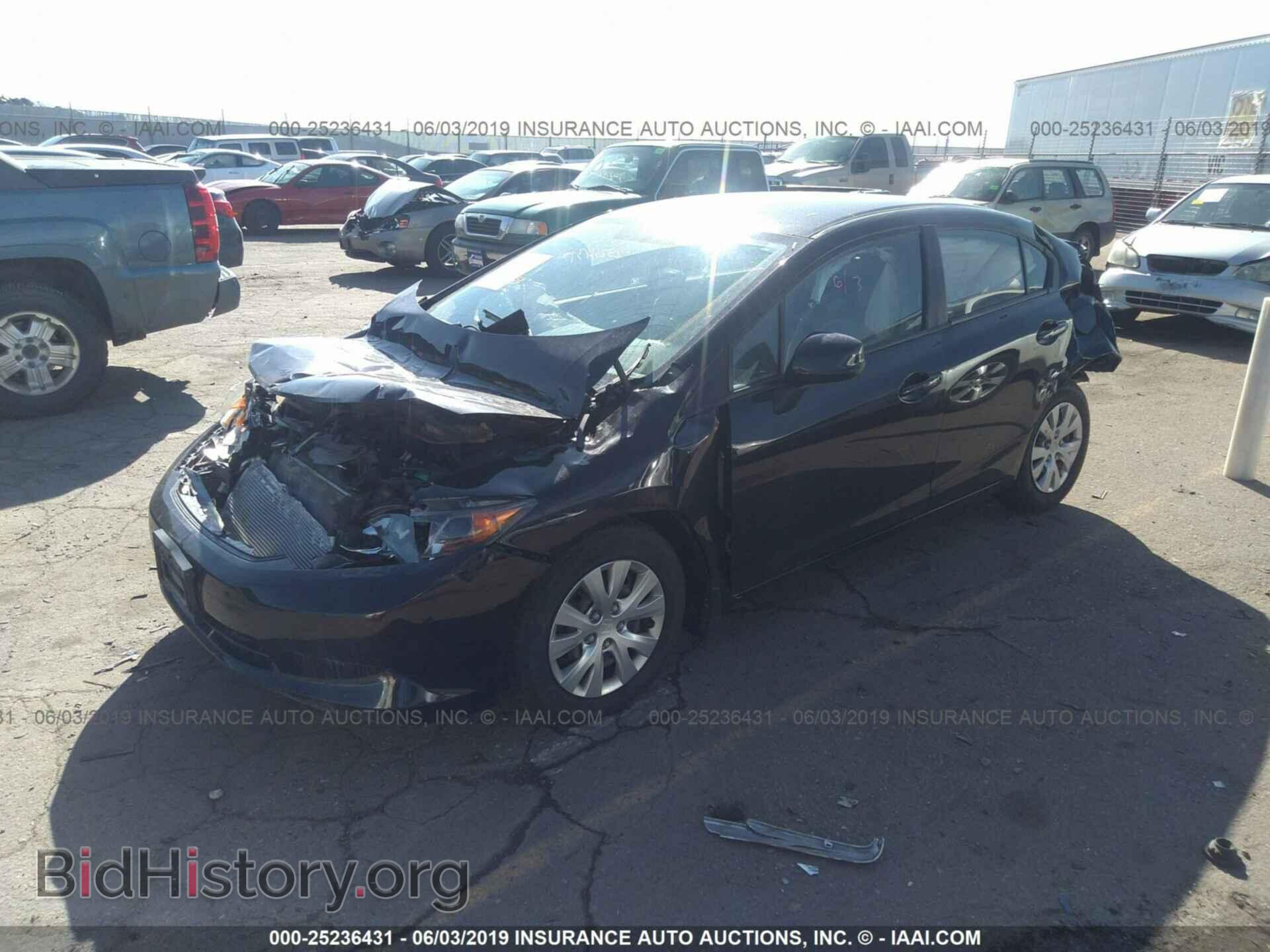 2012 HONDA CIVIC - VIN: 19XFB2F51CE101238 - Фото 2