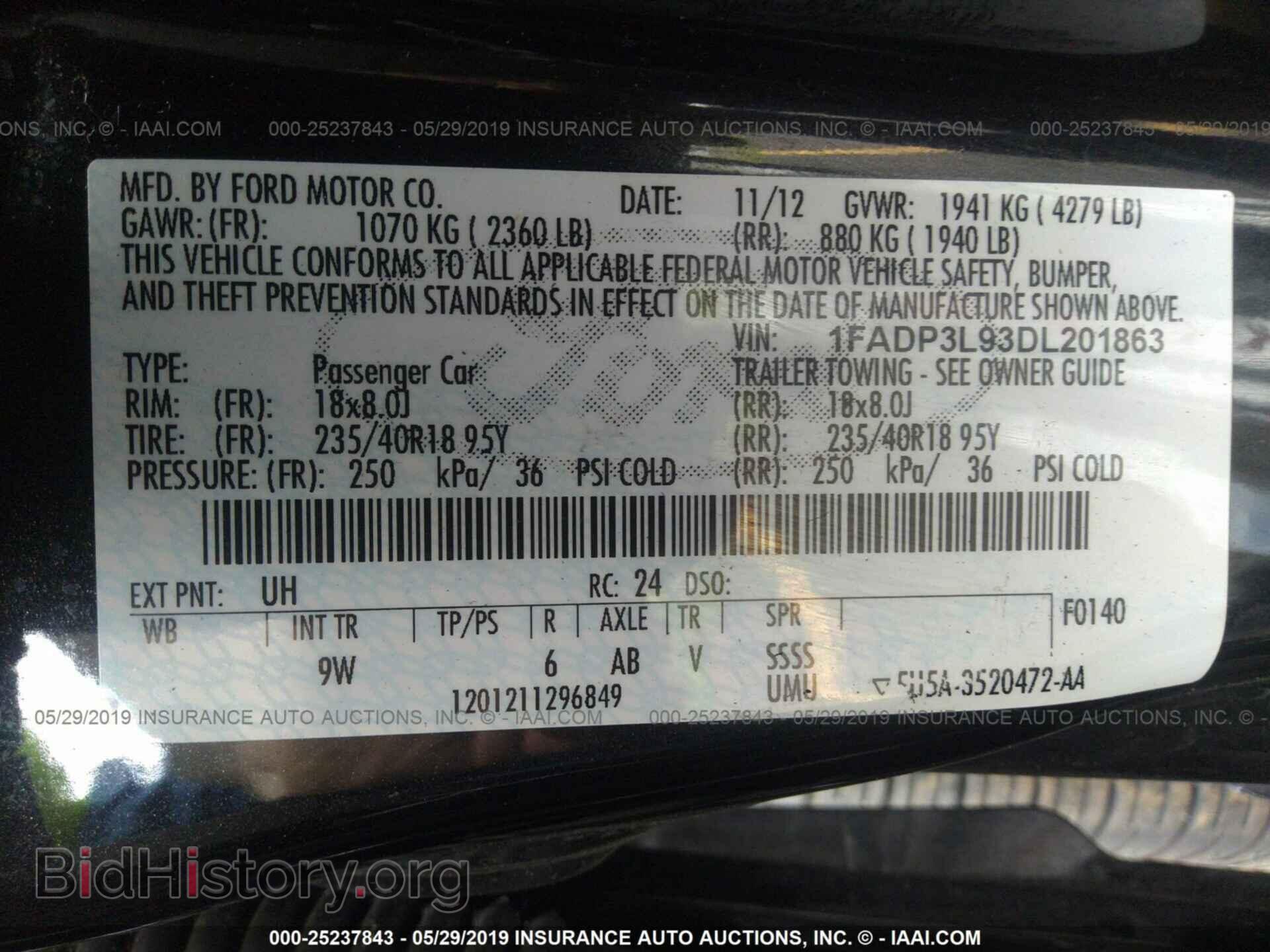 2013 FORD FOCUS - VIN: 1FADP3L93DL201863 - Photo 9