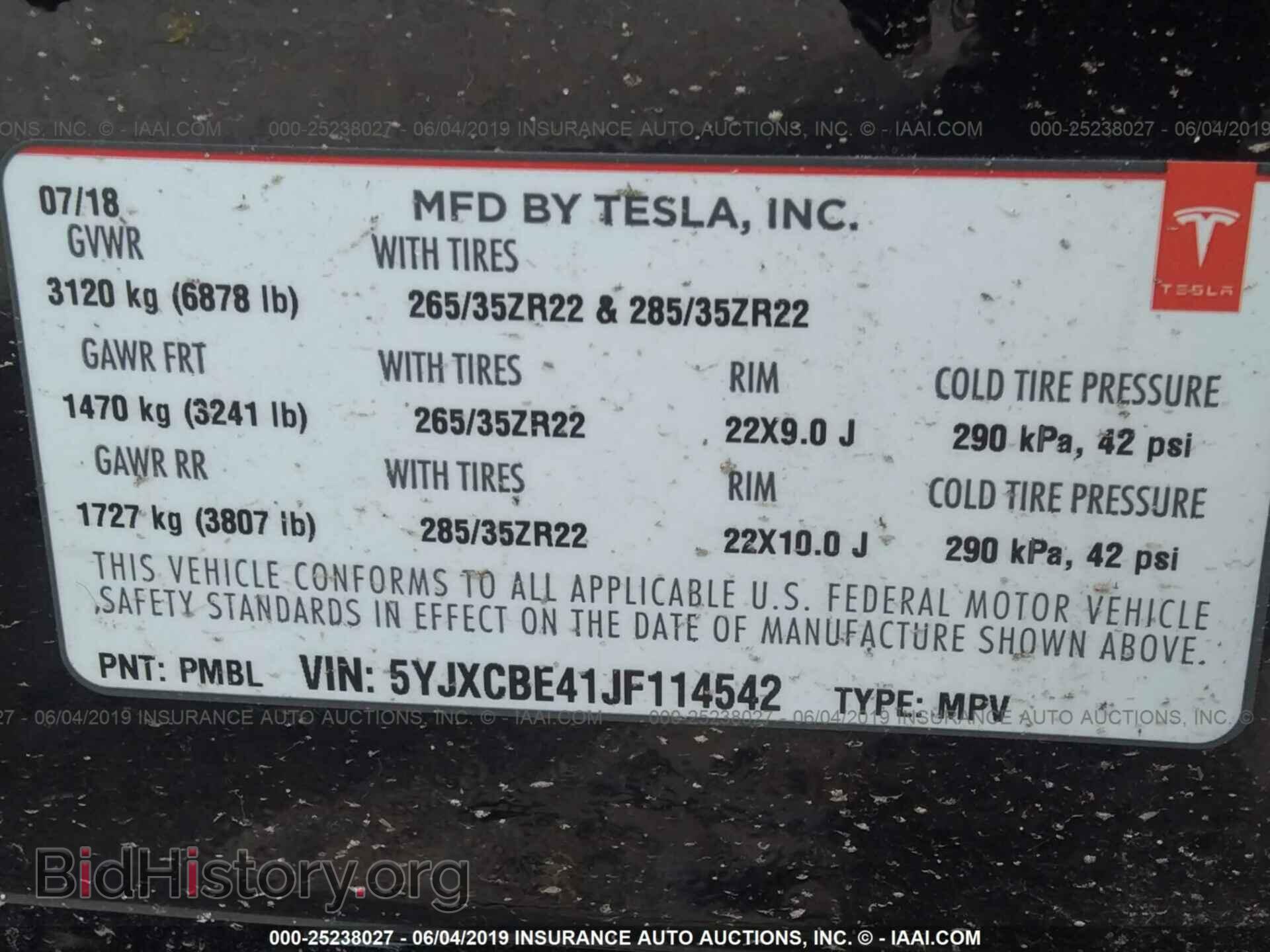 2018 TESLA MODEL X - VIN: 5YJXCBE41JF114542 - Photo 9