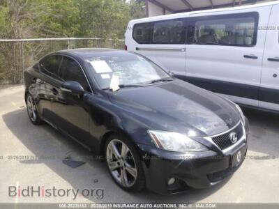 2012 Lexus IS 250, черный — VIN JTHBF5C27C5165194, IAAI