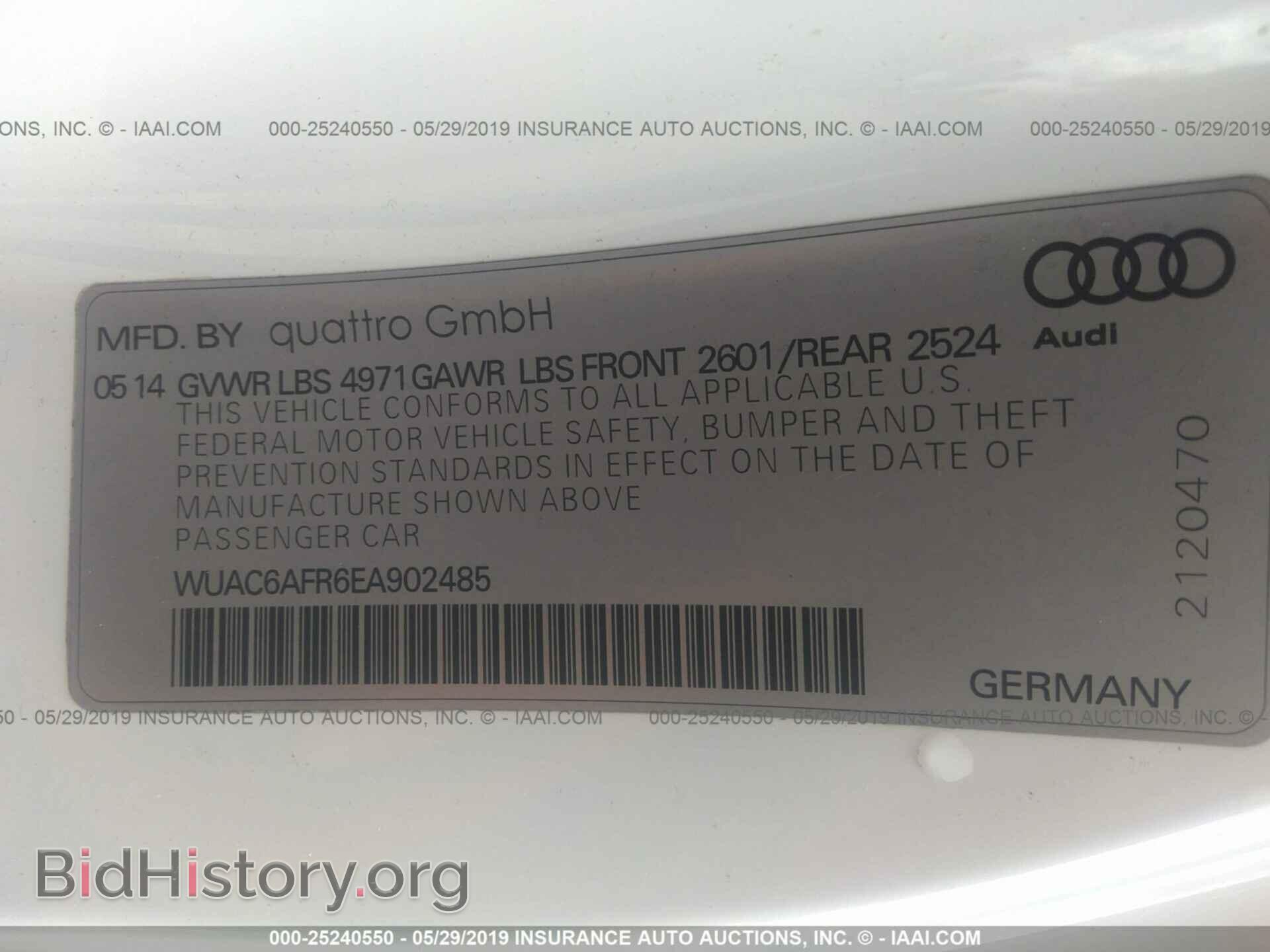 2014 AUDI RS5 - VIN: WUAC6AFR6EA902485 - Фото 9