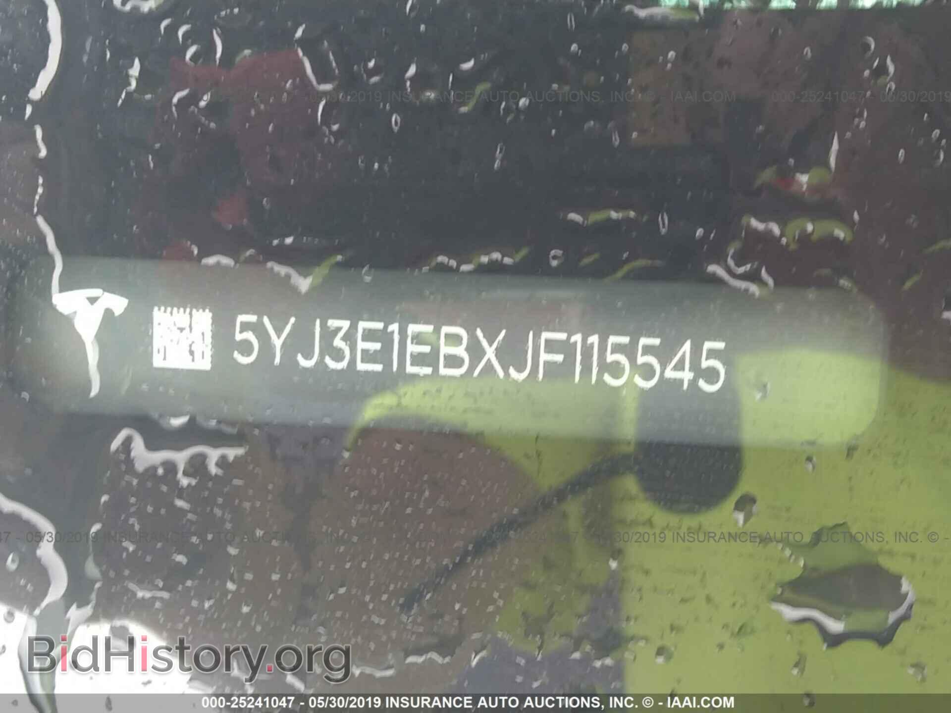2018 TESLA MODEL 3 - VIN: 5YJ3E1EBXJF115545 - Фото 9