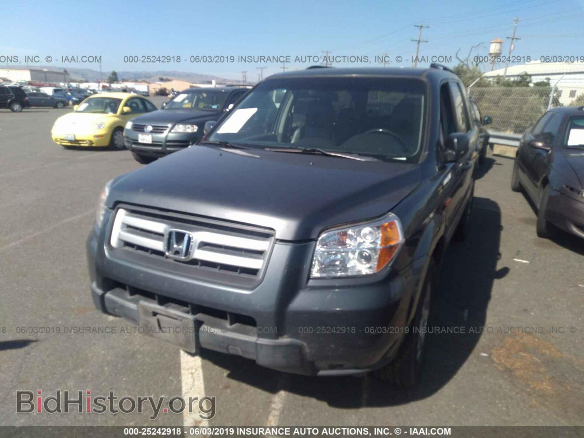 2006 HONDA PILOT - VIN: 2HKYF18766H532387 - Фото 2