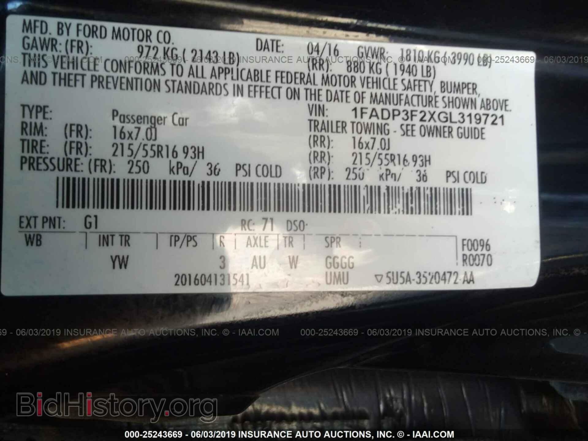 2016 FORD FOCUS - VIN: 1FADP3F2XGL319721 - Photo 9